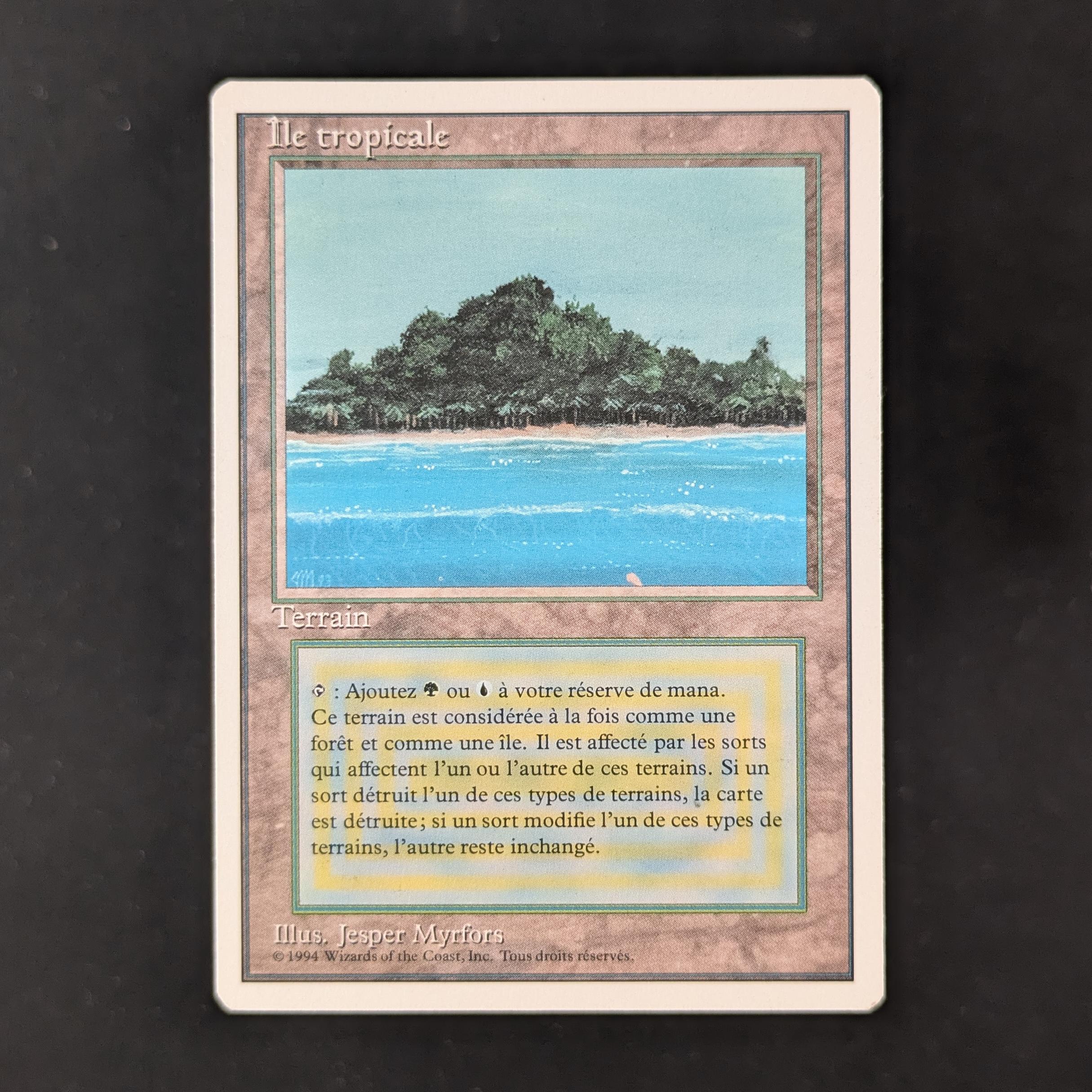 MTG Tropical  英語版 1枚 土地カード Tropical Island - Foreign White Bordered
