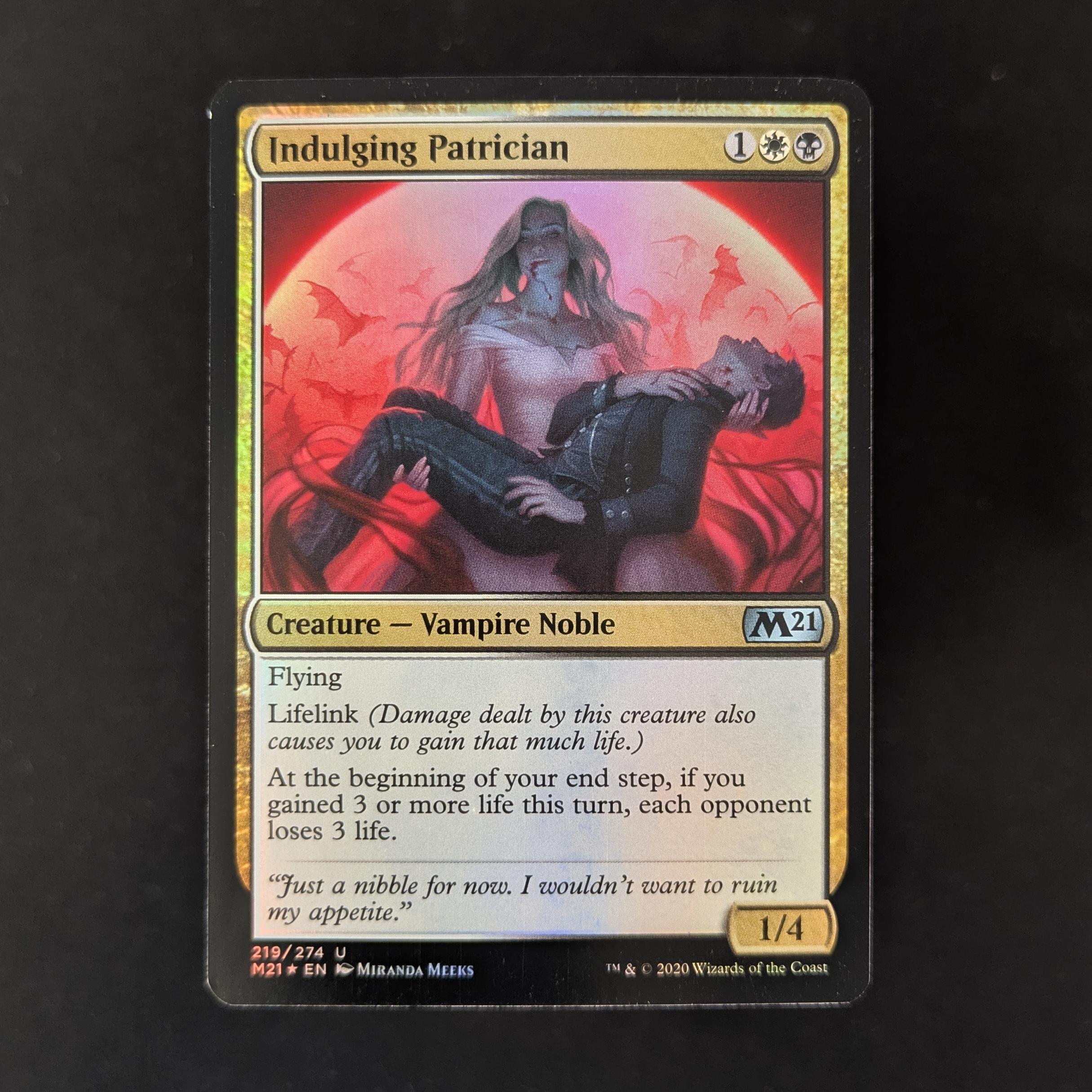 MTG Singles - Indulging Patrician Set - Artist Proof - SKETCHED BACK - 