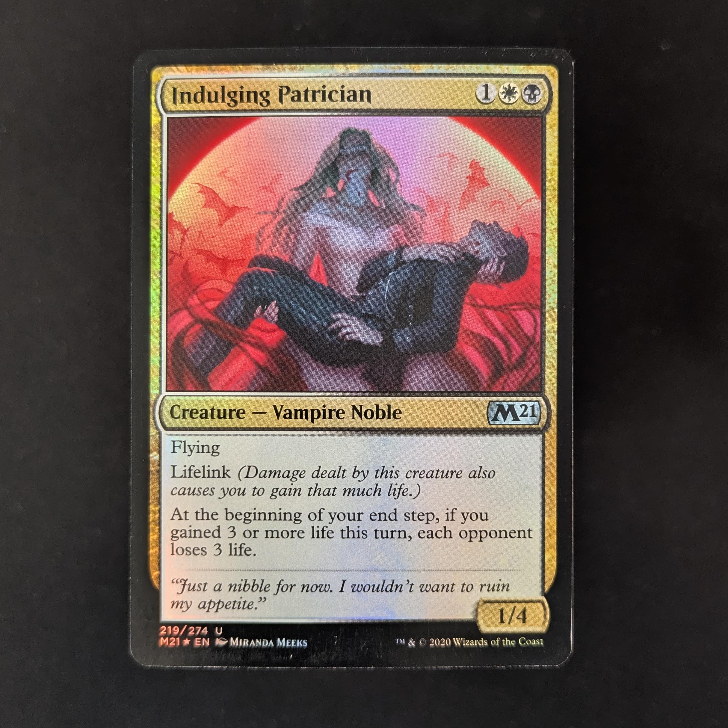 MTG Singles - Indulging Patrician Set - Artist Proof - SKETCHED BACK - 
