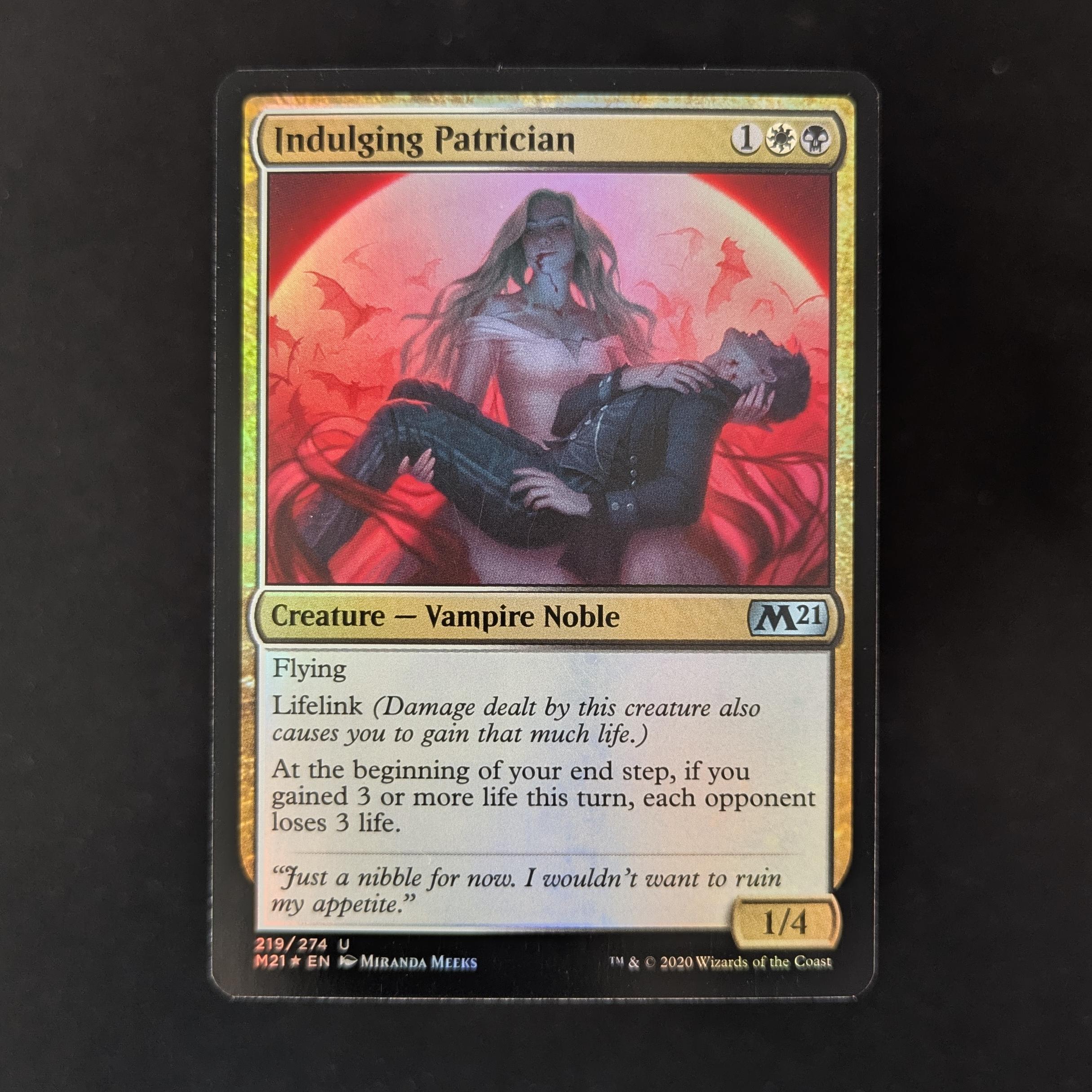 MTG Singles - Indulging Patrician Set - Artist Proof - SKETCHED BACK - 