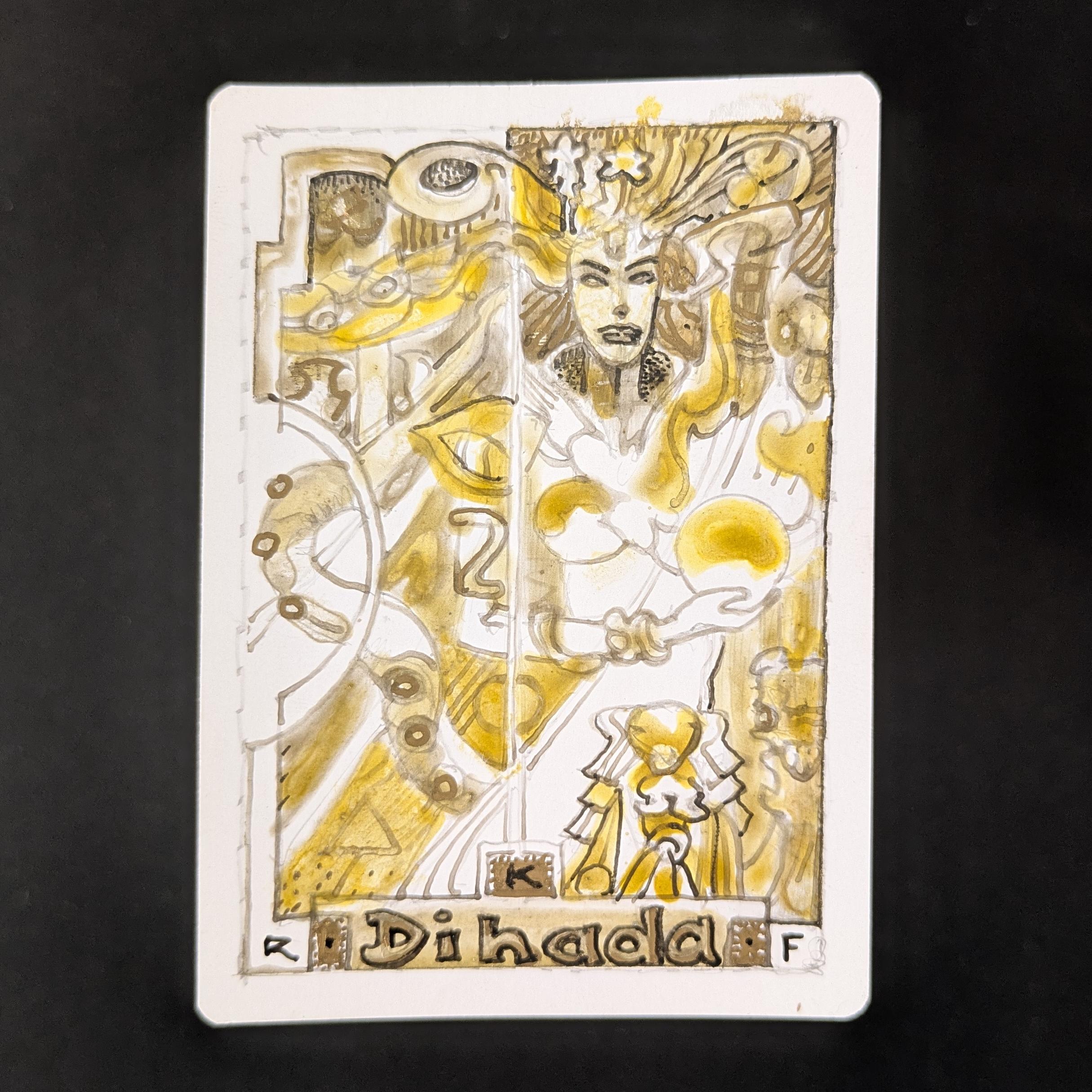 MTG Singles - Profane Tutor Set - Artist Proof - SIGNED; SKETCHED BACK - 