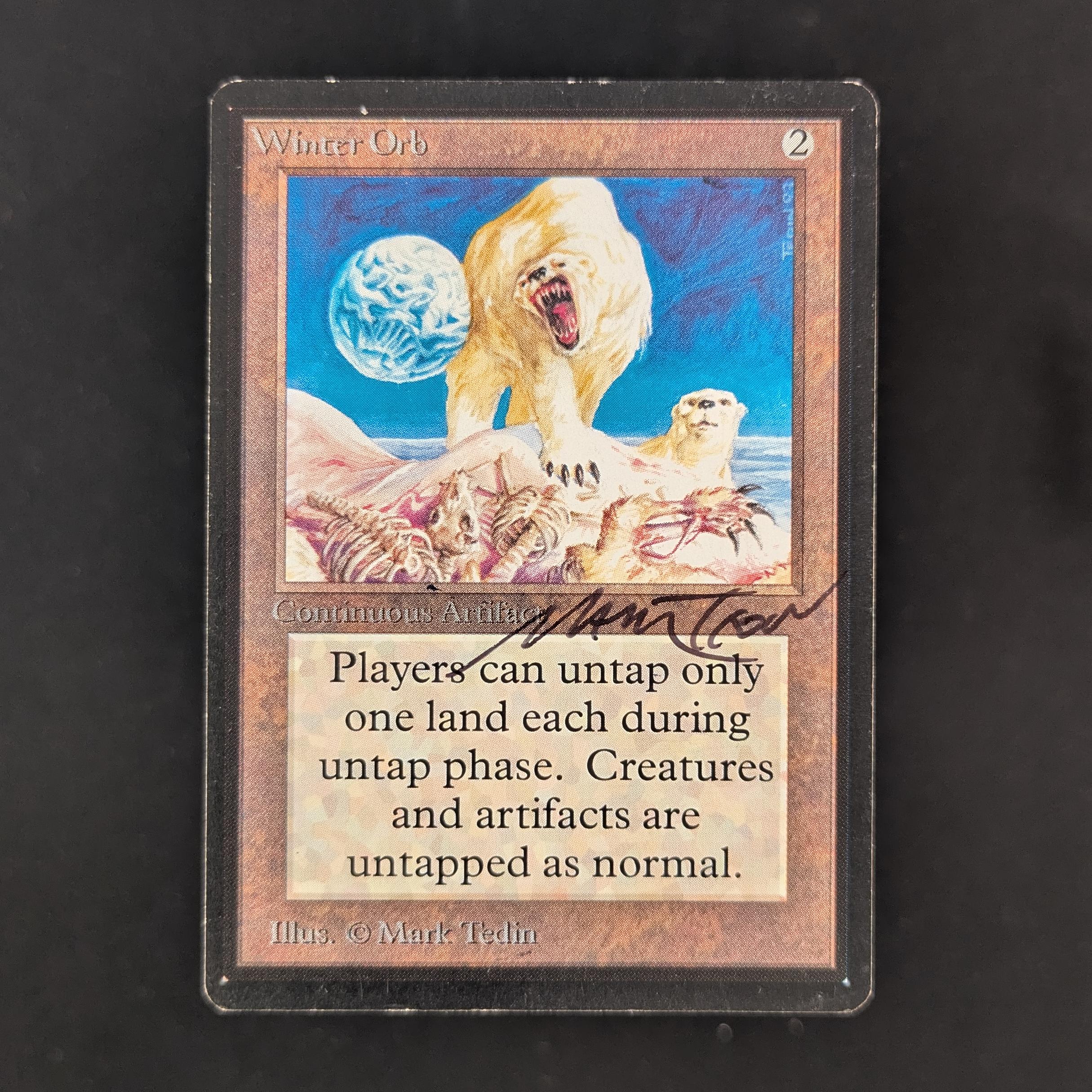 MTG Singles - Winter Orb - Beta - GD - SIGNED - 31888