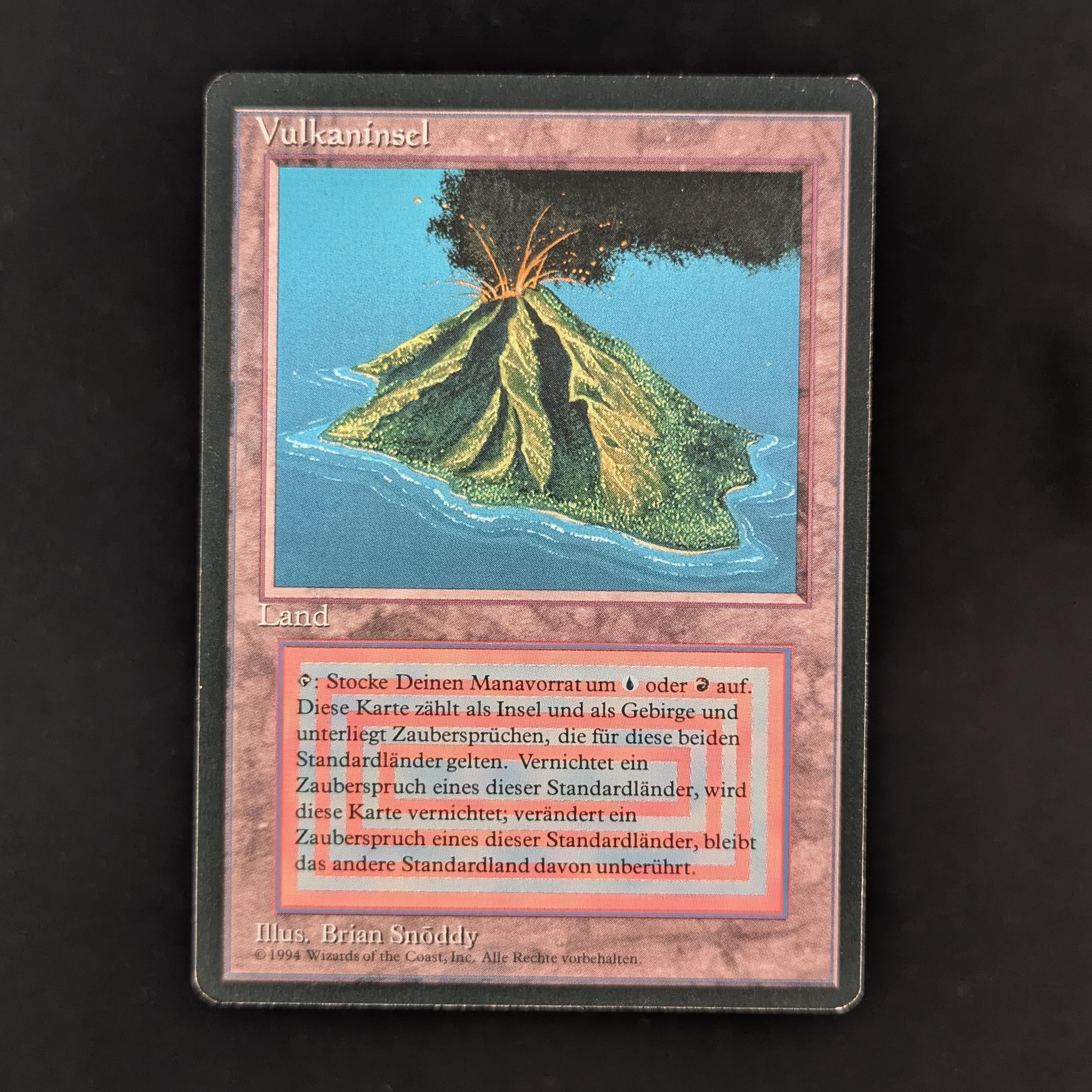 MTG Singles - Volcanic Island - Foreign Black Bordered - German - EX - 31958