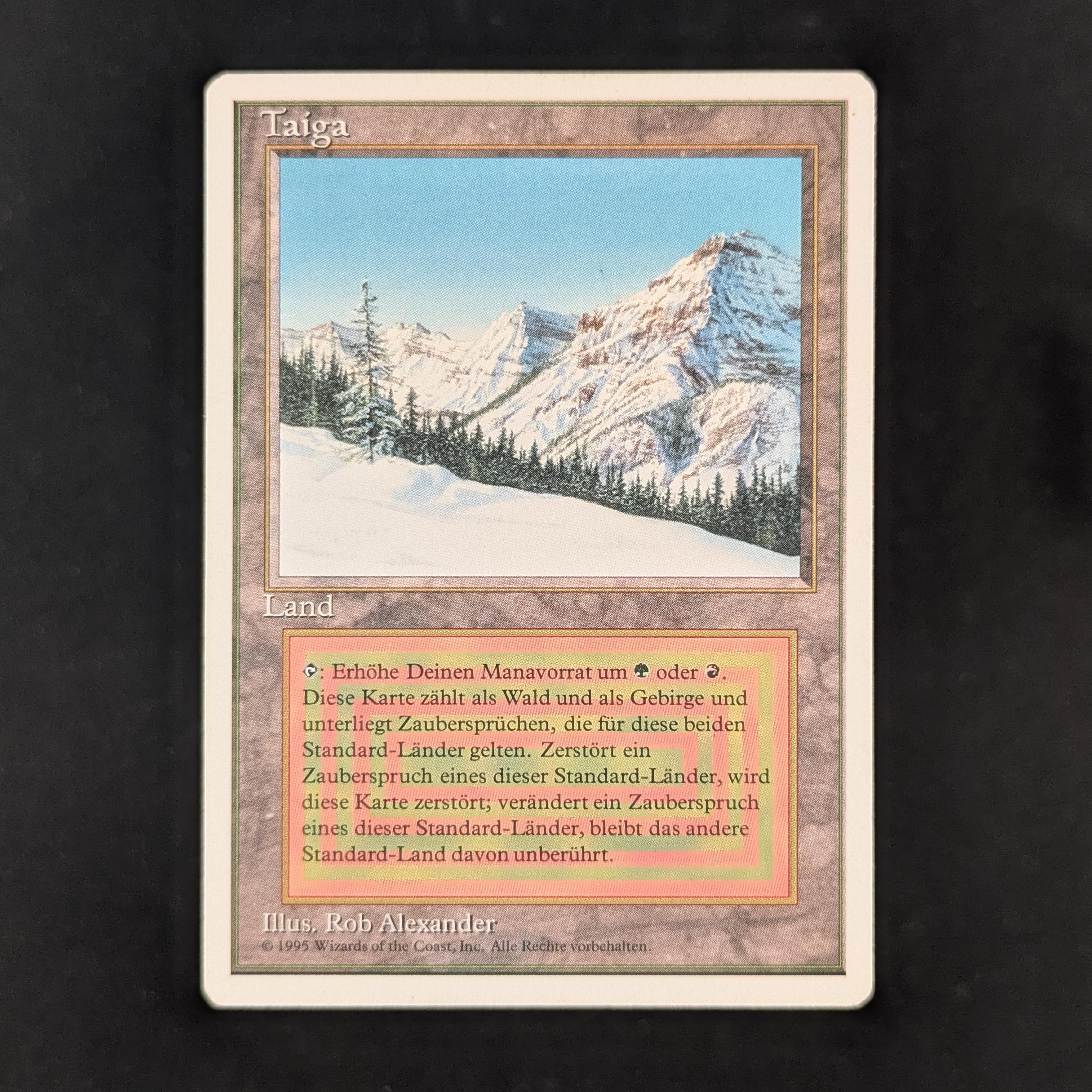 MTG Singles - Taiga - Foreign White Bordered - German - GD - 31960