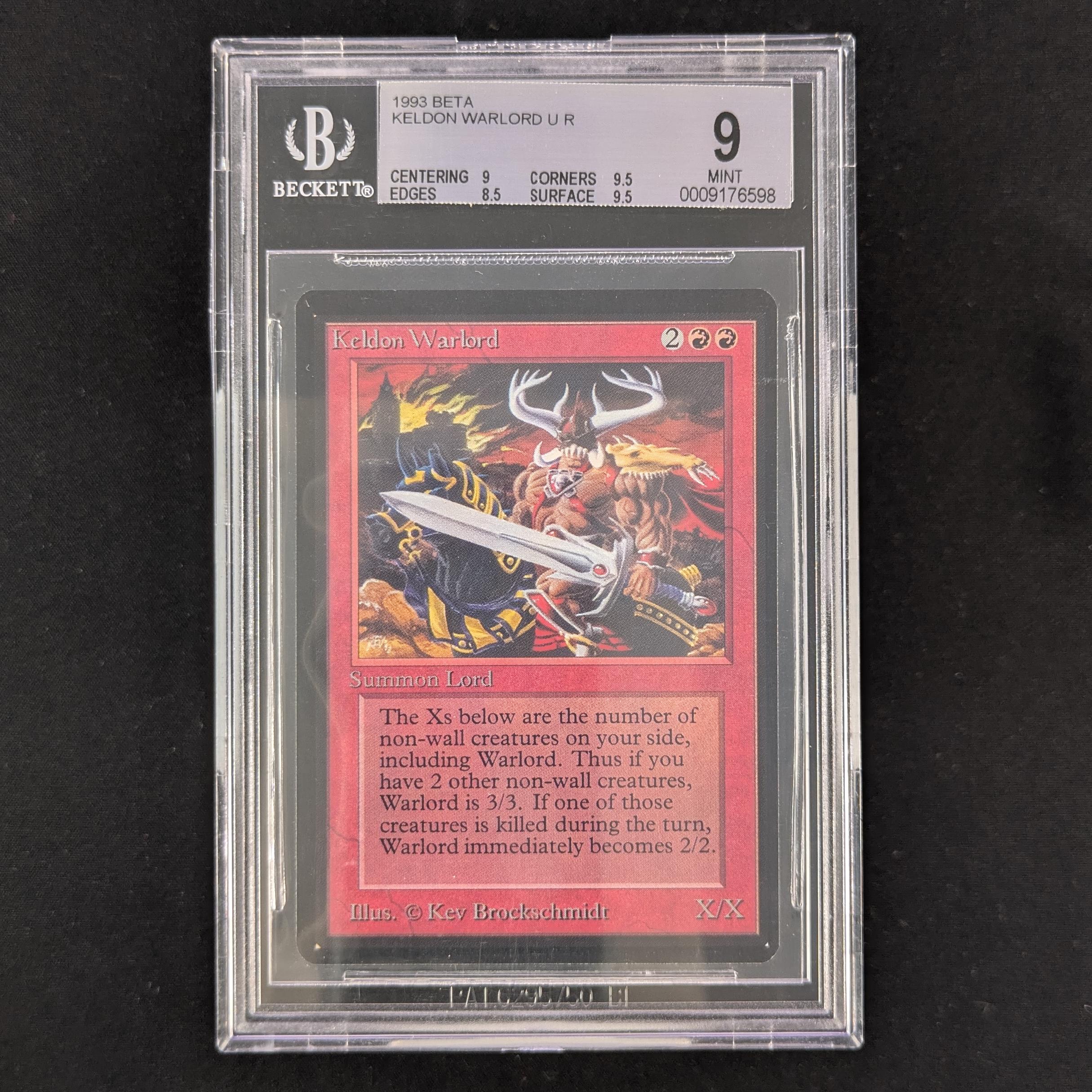 MTG Singles - Keldon Warlord - Beta - BGS 9 - 