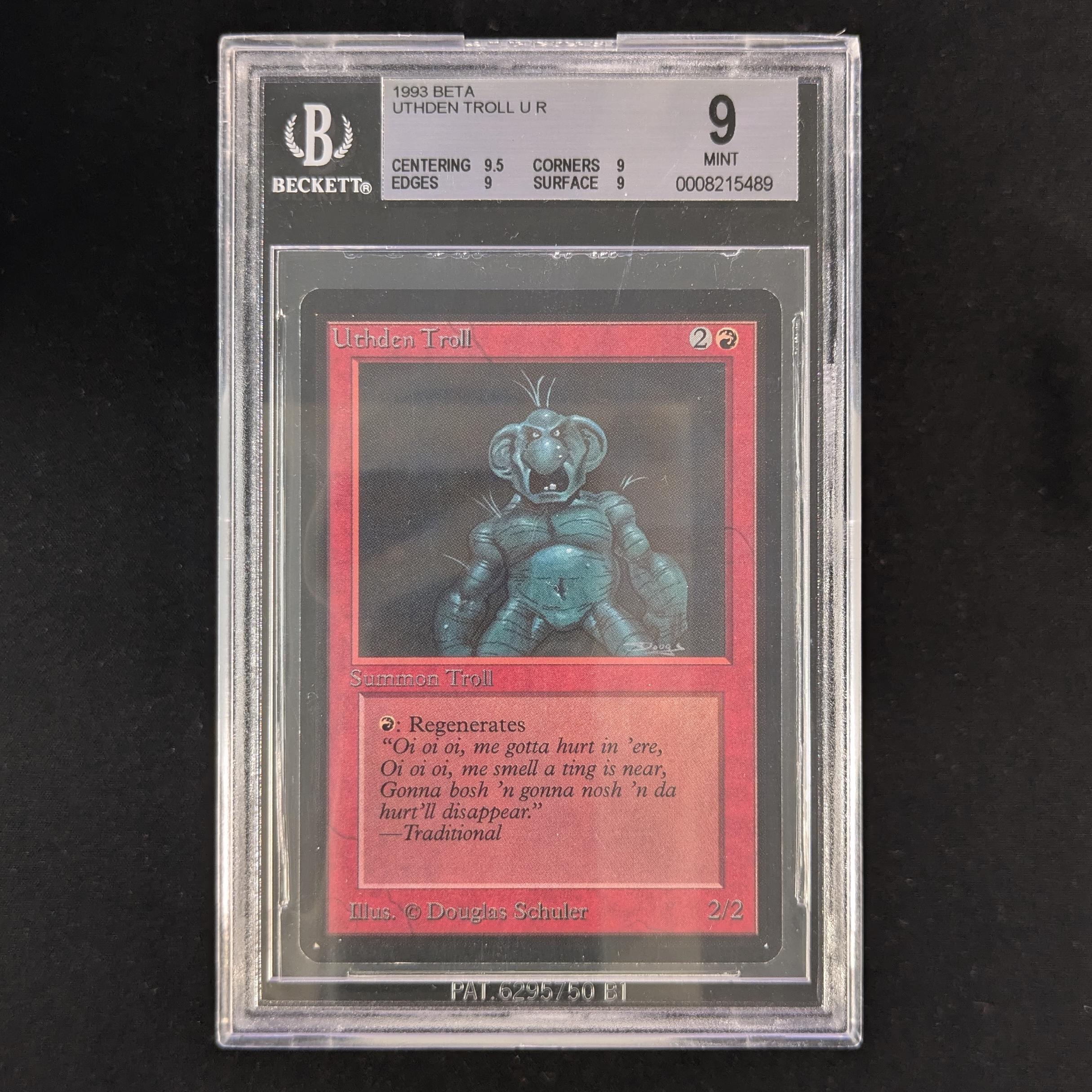 MTG Singles - Uthden Troll - Beta - BGS 9 - 