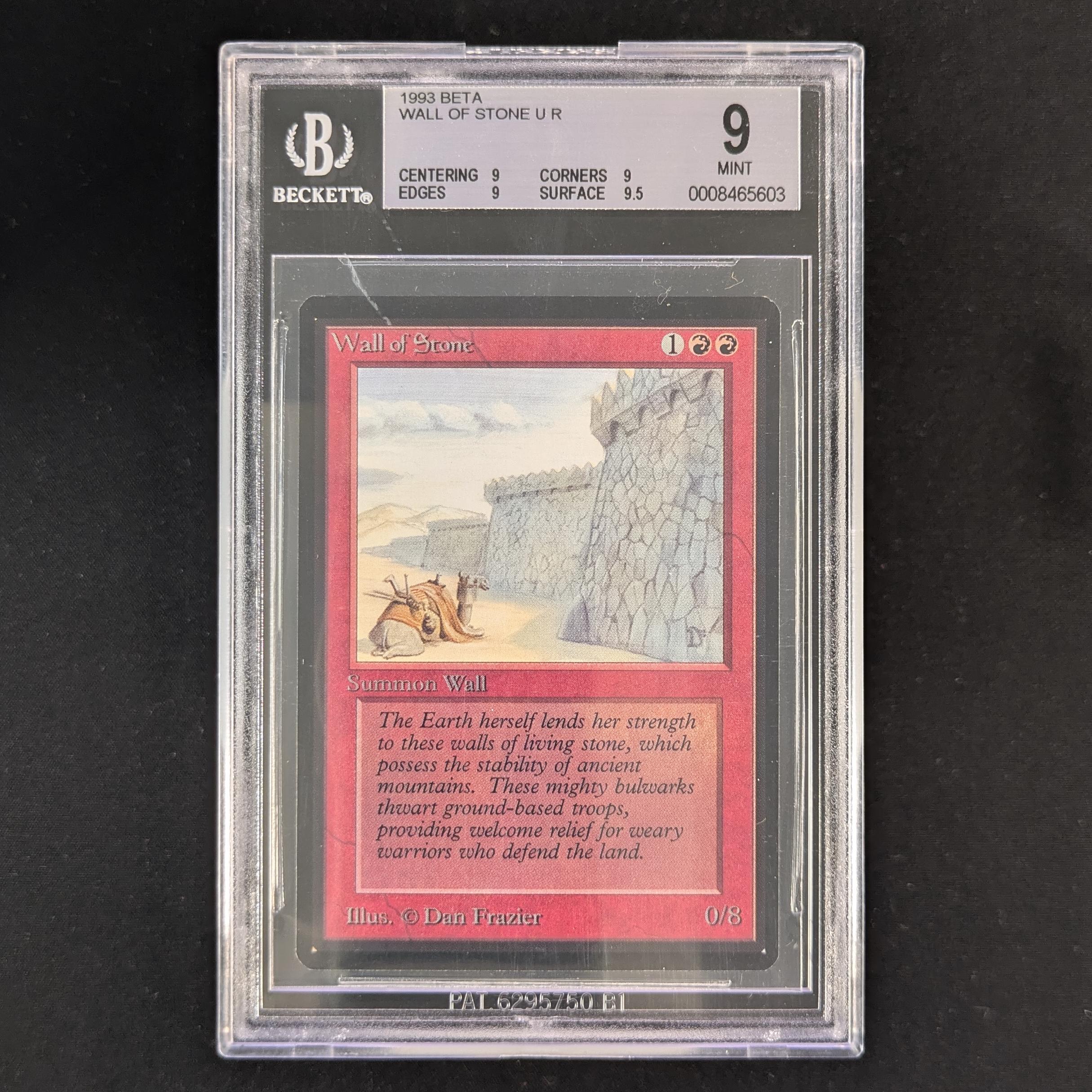 MTG Singles - Wall of Stone - Beta - BGS 9 - 