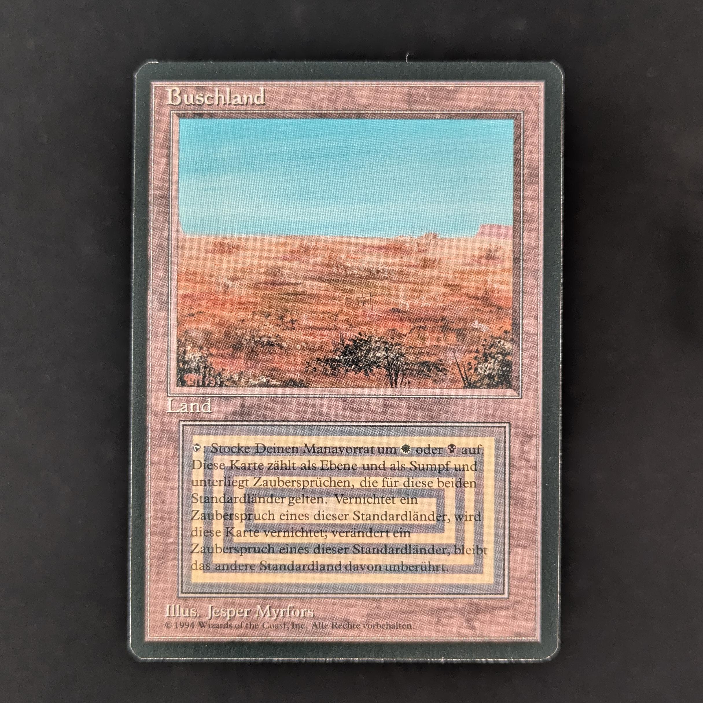 MTG Singles - Scrubland - Foreign Black Bordered - German - NM - 32108