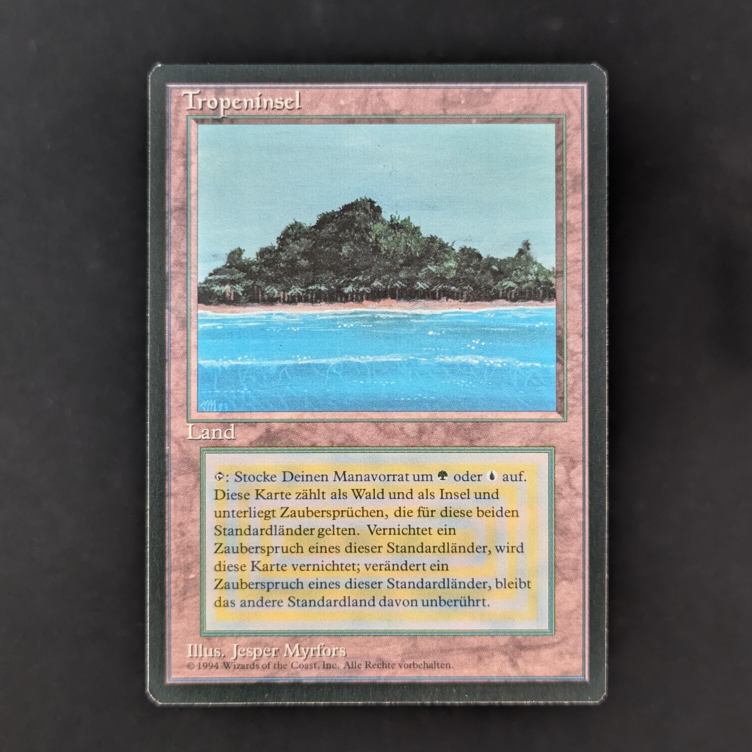 MTG Singles - Tropical Island - Foreign Black Bordered - German - NM - 32112