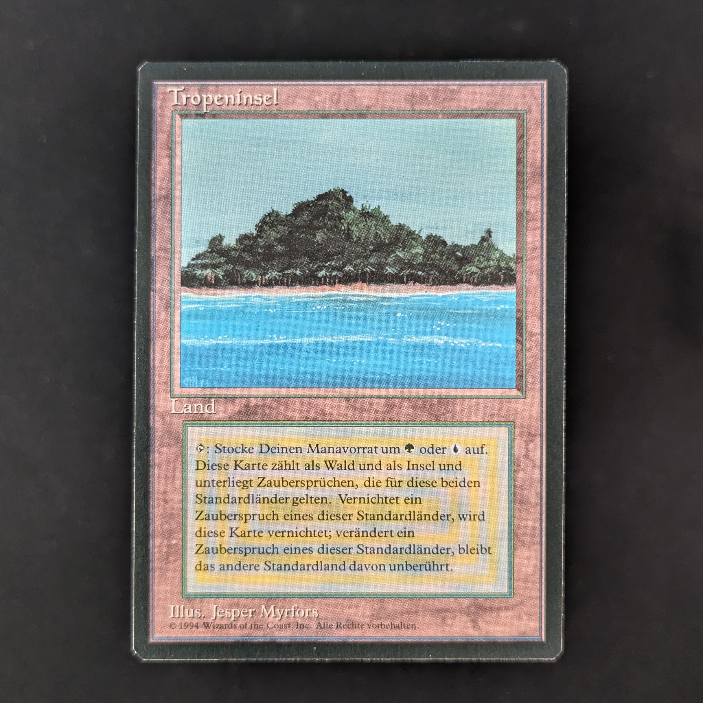 MTG Singles - Tropical Island - Foreign Black Bordered - German - NM - 32113