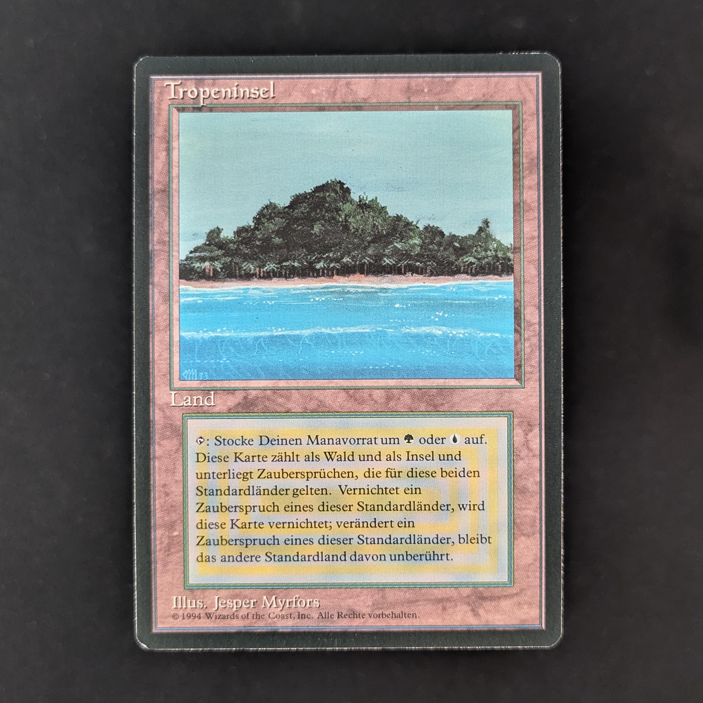 MTG Singles - Tropical Island - Foreign Black Bordered - German - NM - 32114