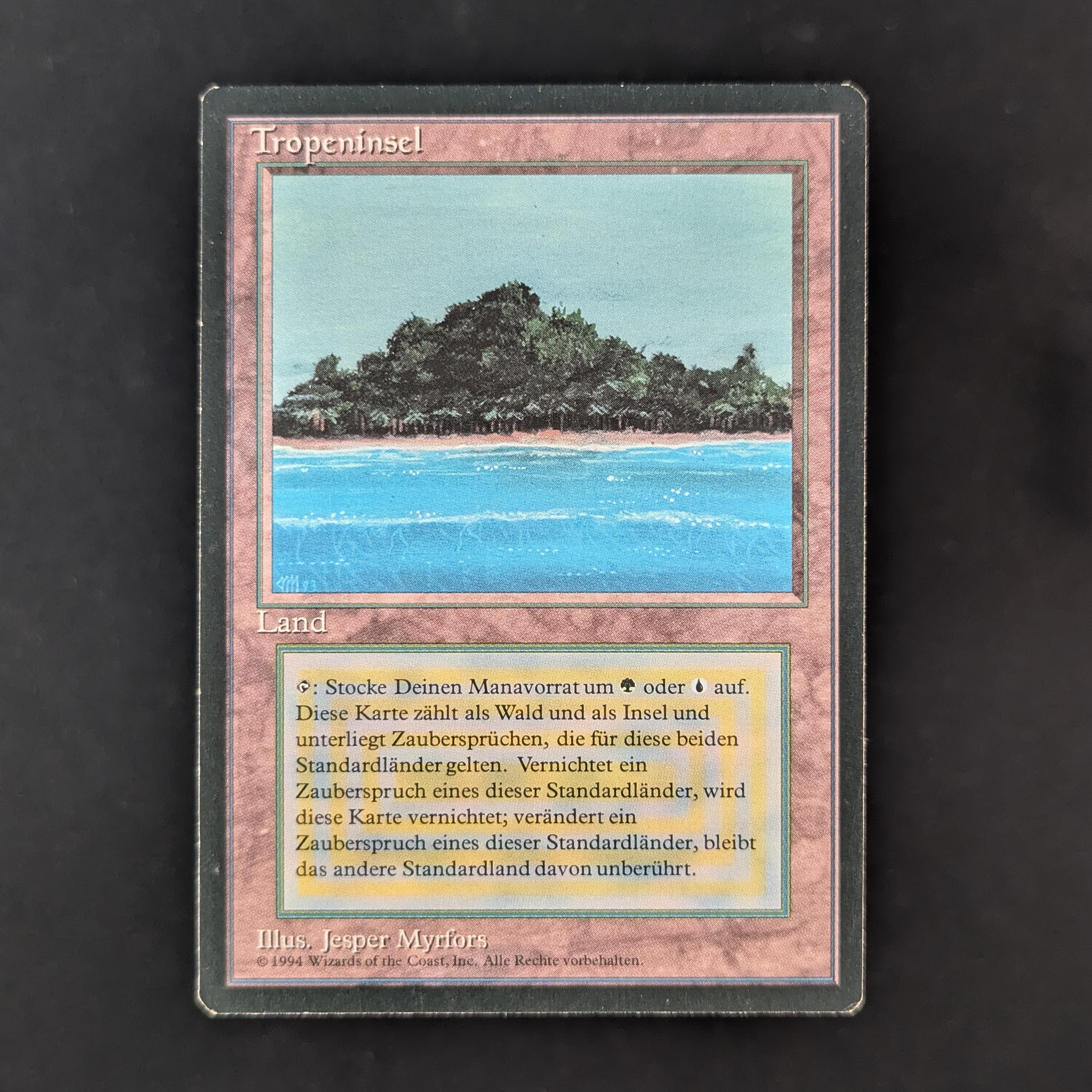 Tropical Island - Foreign Black Bordered