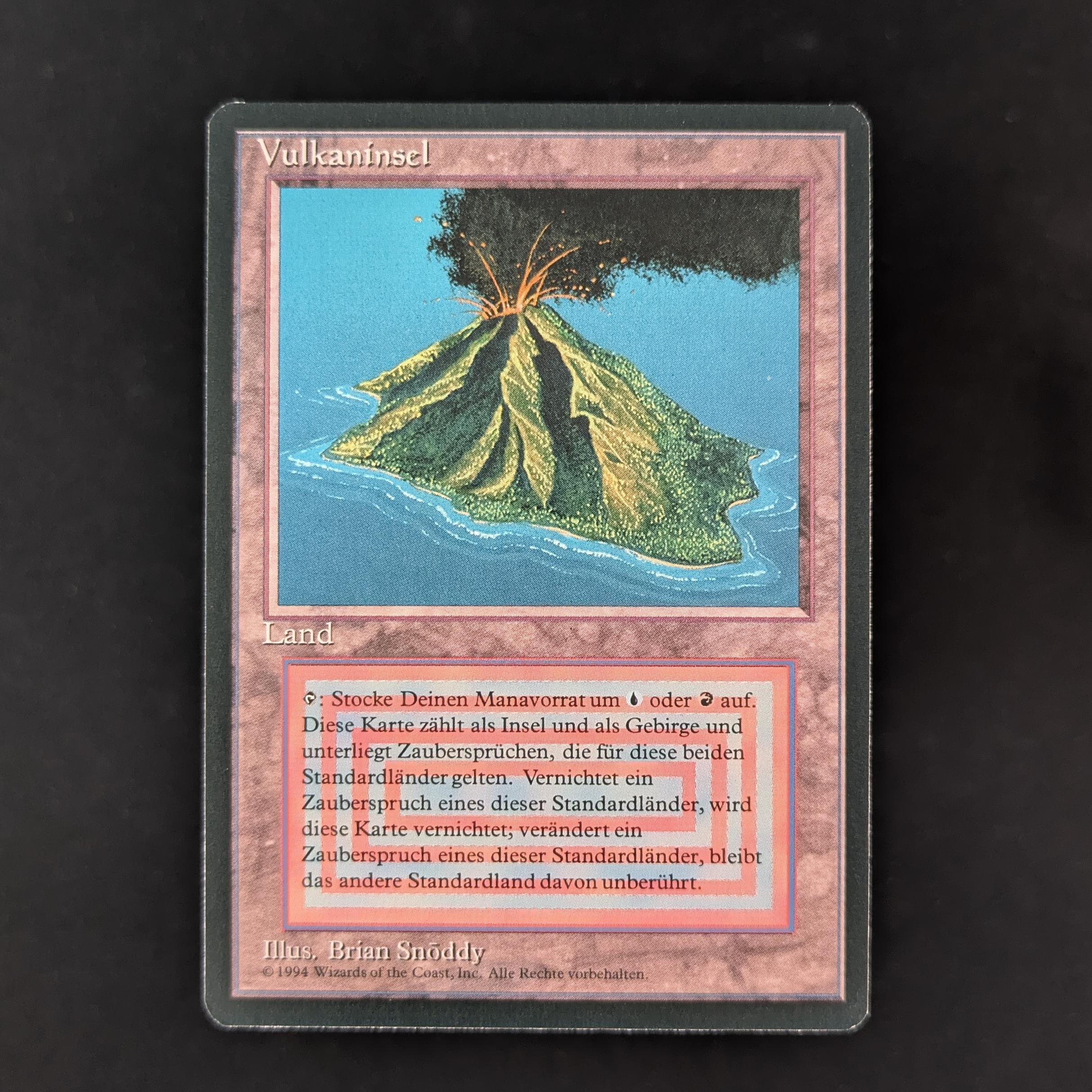 MTG Singles - Volcanic Island - Foreign Black Bordered - German - NM - 32121