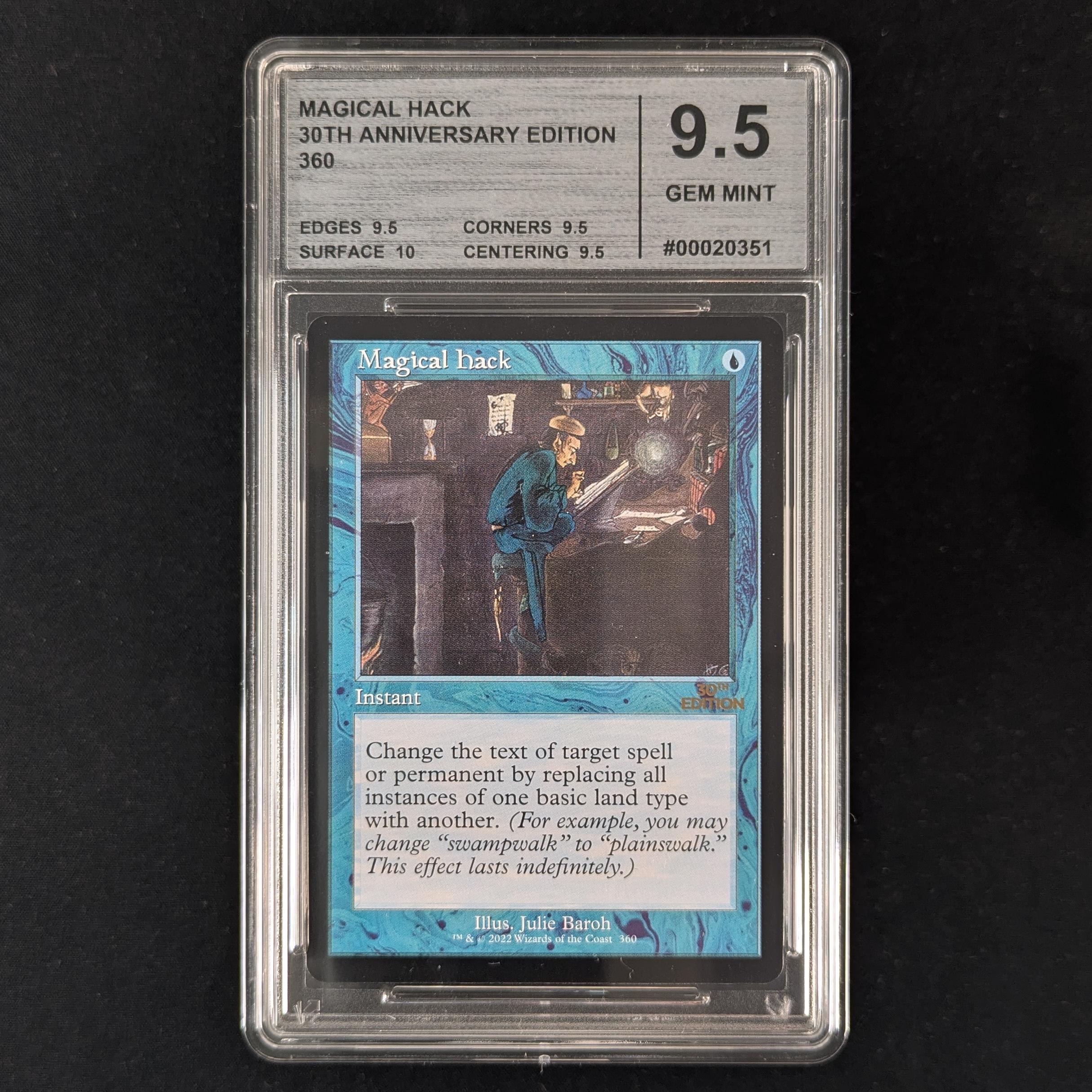 MTG Singles - Magical Hack (Retro Frame) - 30th Anniversary Edition - CMG 9.5 - 