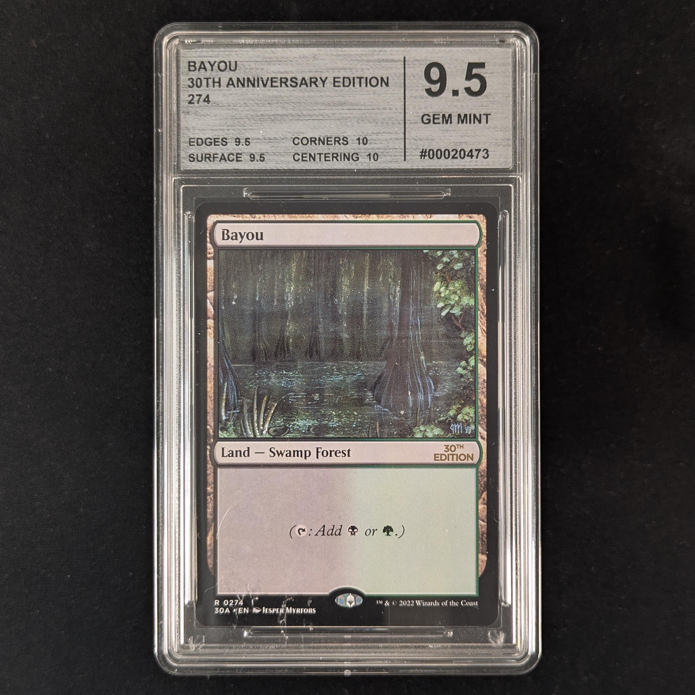 MTG Singles - Bayou (Modern Frame) - 30th Anniversary Edition - CMG 9.5 - 32146
