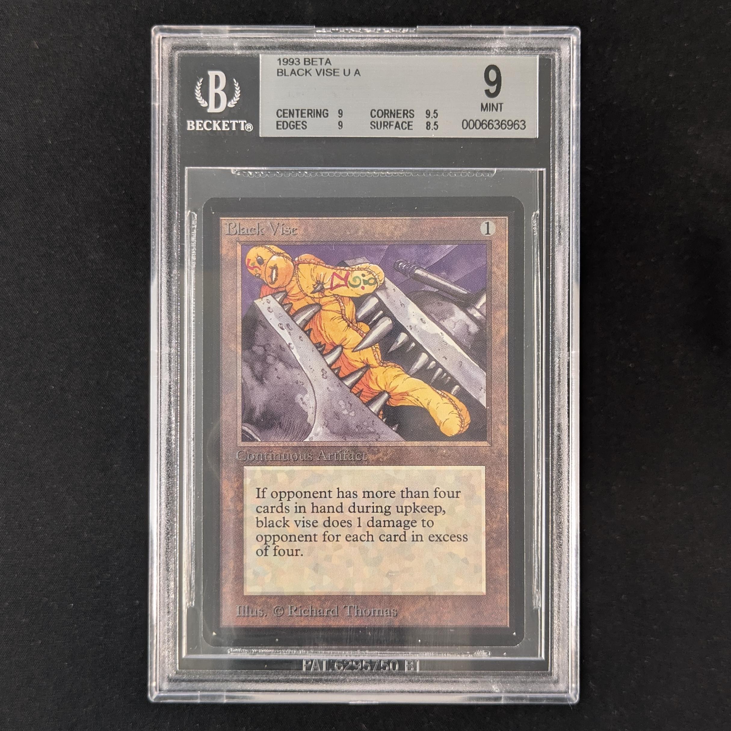 MTG Singles - Black Vise - Beta - BGS 9 - 
