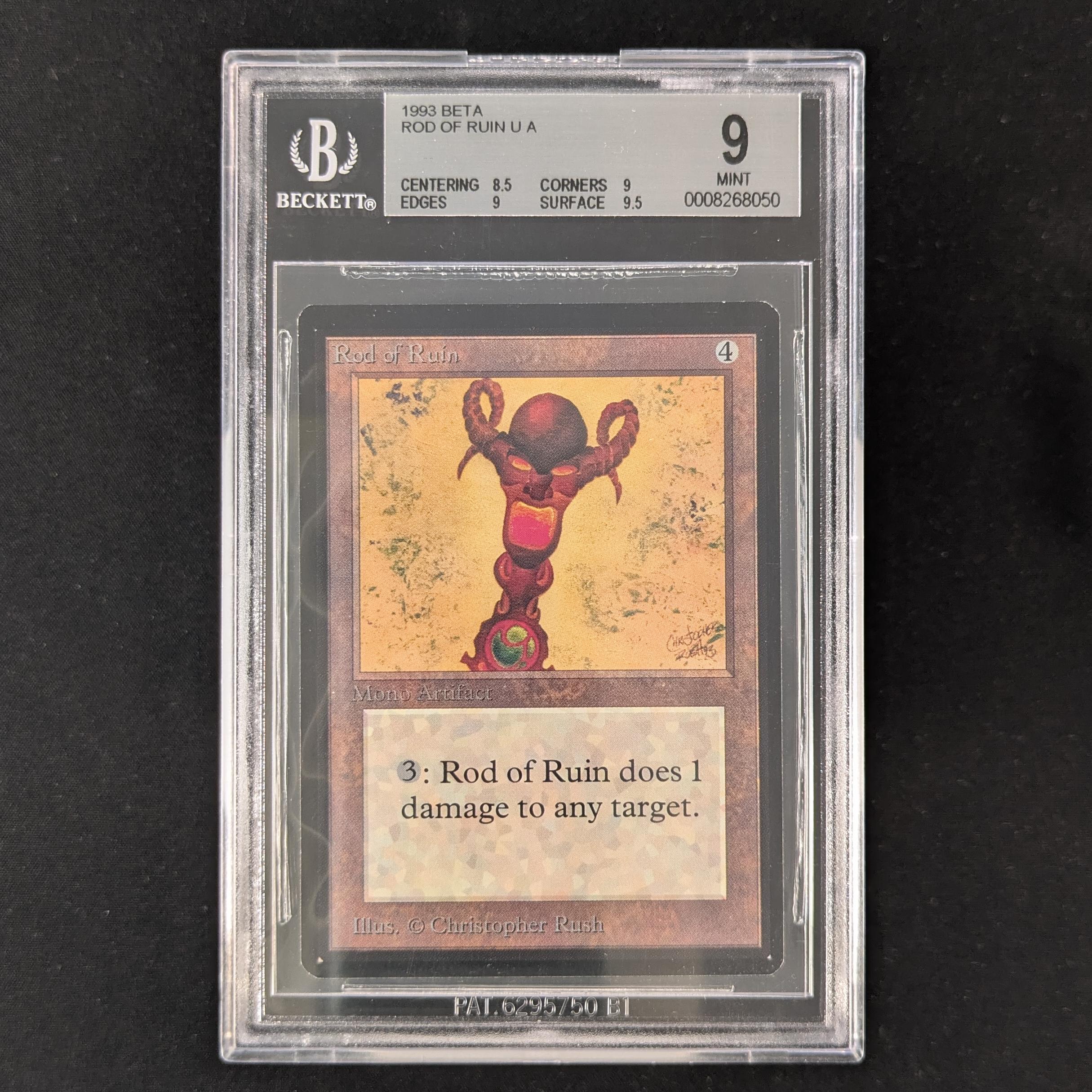 MTG Singles - Rod of Ruin - Beta - BGS 9 - 