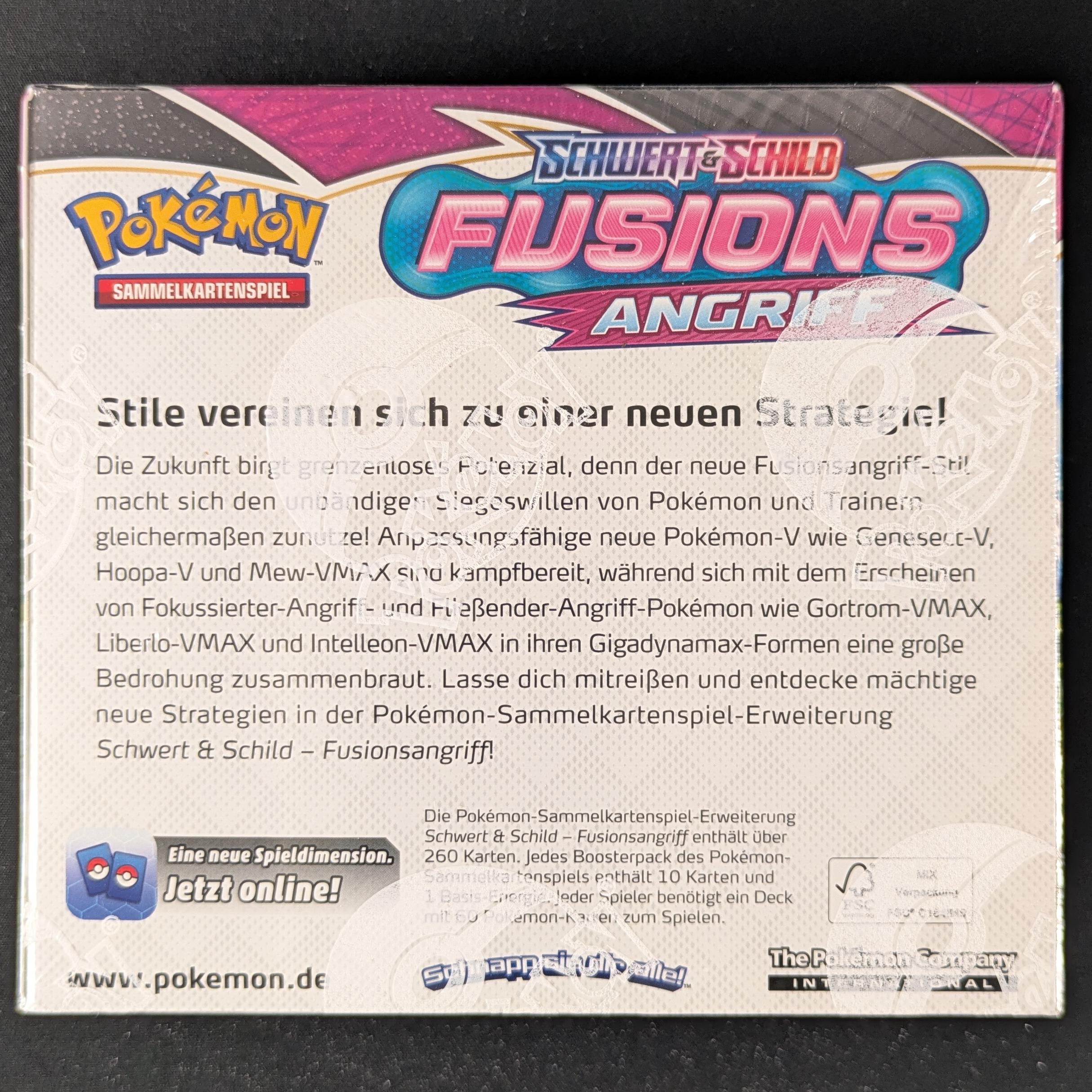 PTCG Singles - Fusion Strike Booster Box (FST ) - Fusion Strike - 