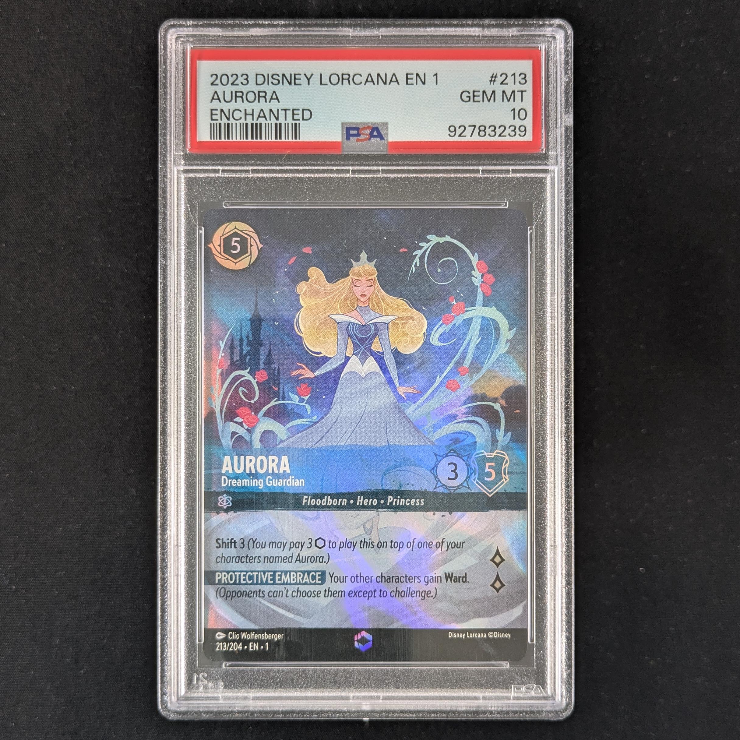 Lorcana Singles - Aurora Dreaming Guardian - The First Chapter - PSA 10 - 