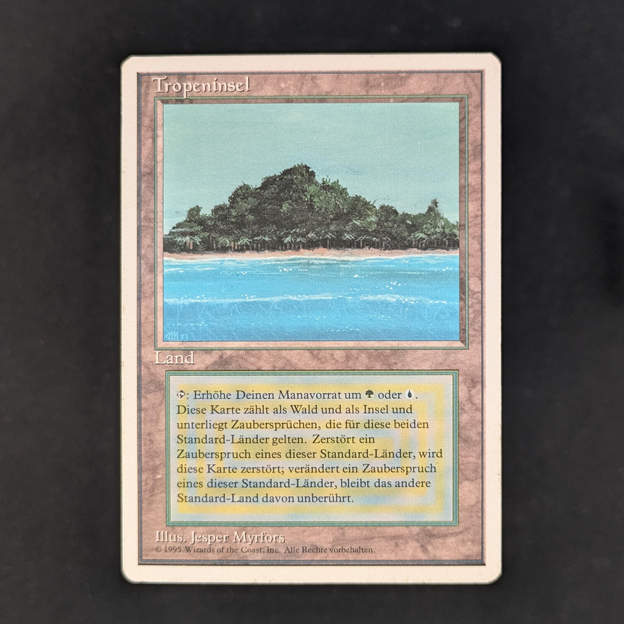 MTG Singles - Tropical Island - Foreign White Bordered - German - GD - 32277