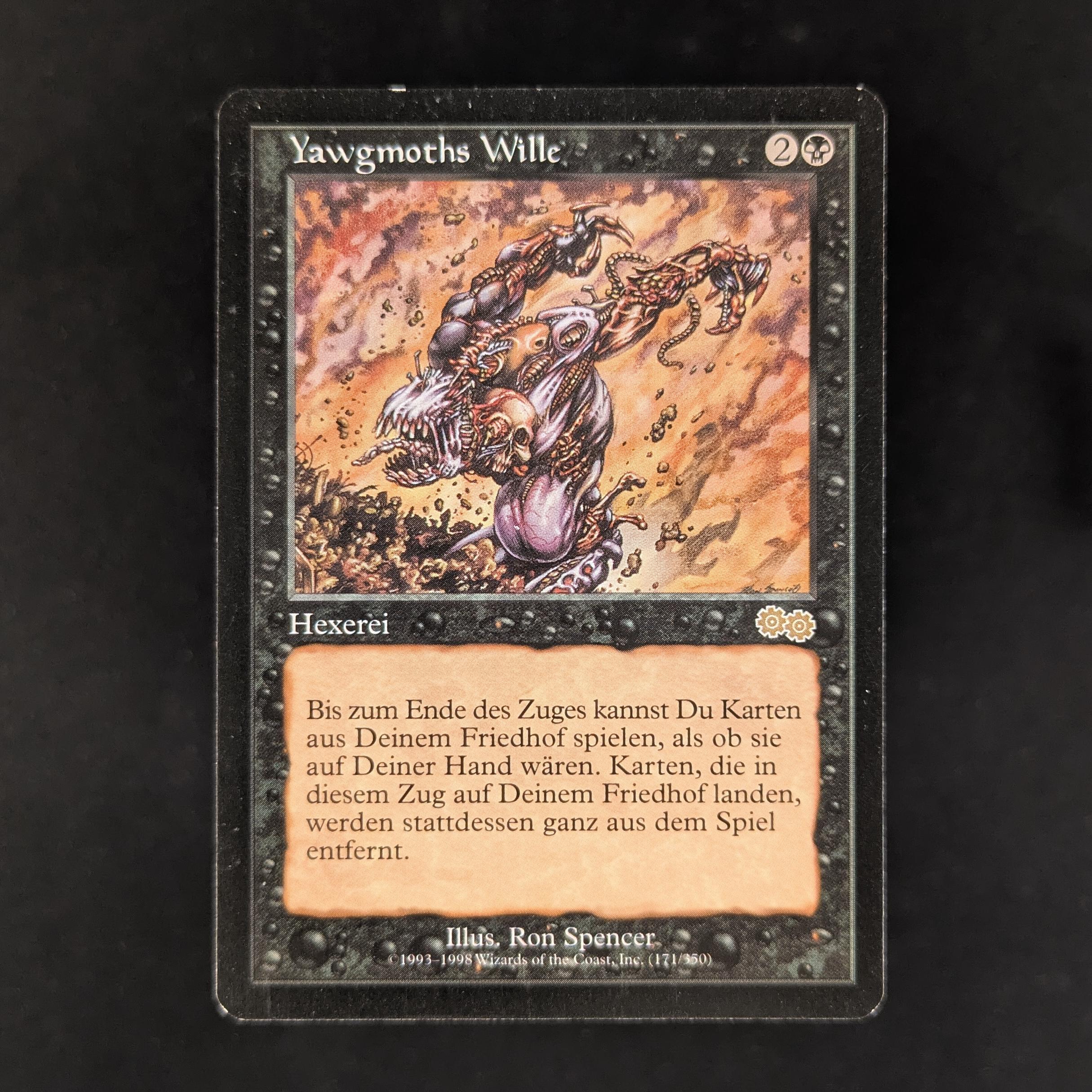 MTG Singles - Yawgmoth's Will - Urza's Saga - German - EX - 32298