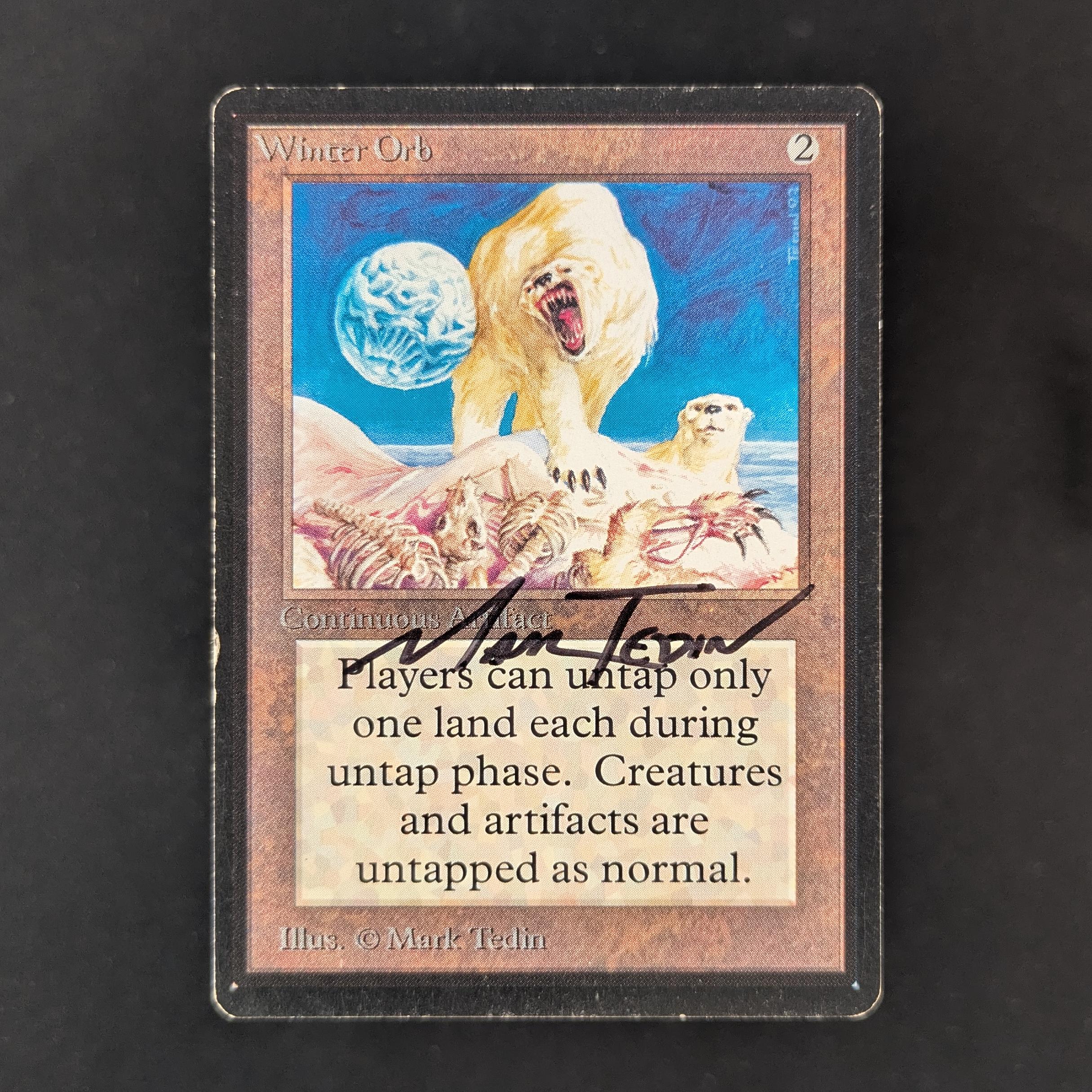 MTG Singles - Winter Orb - Beta - PL - SIGNED - 32410