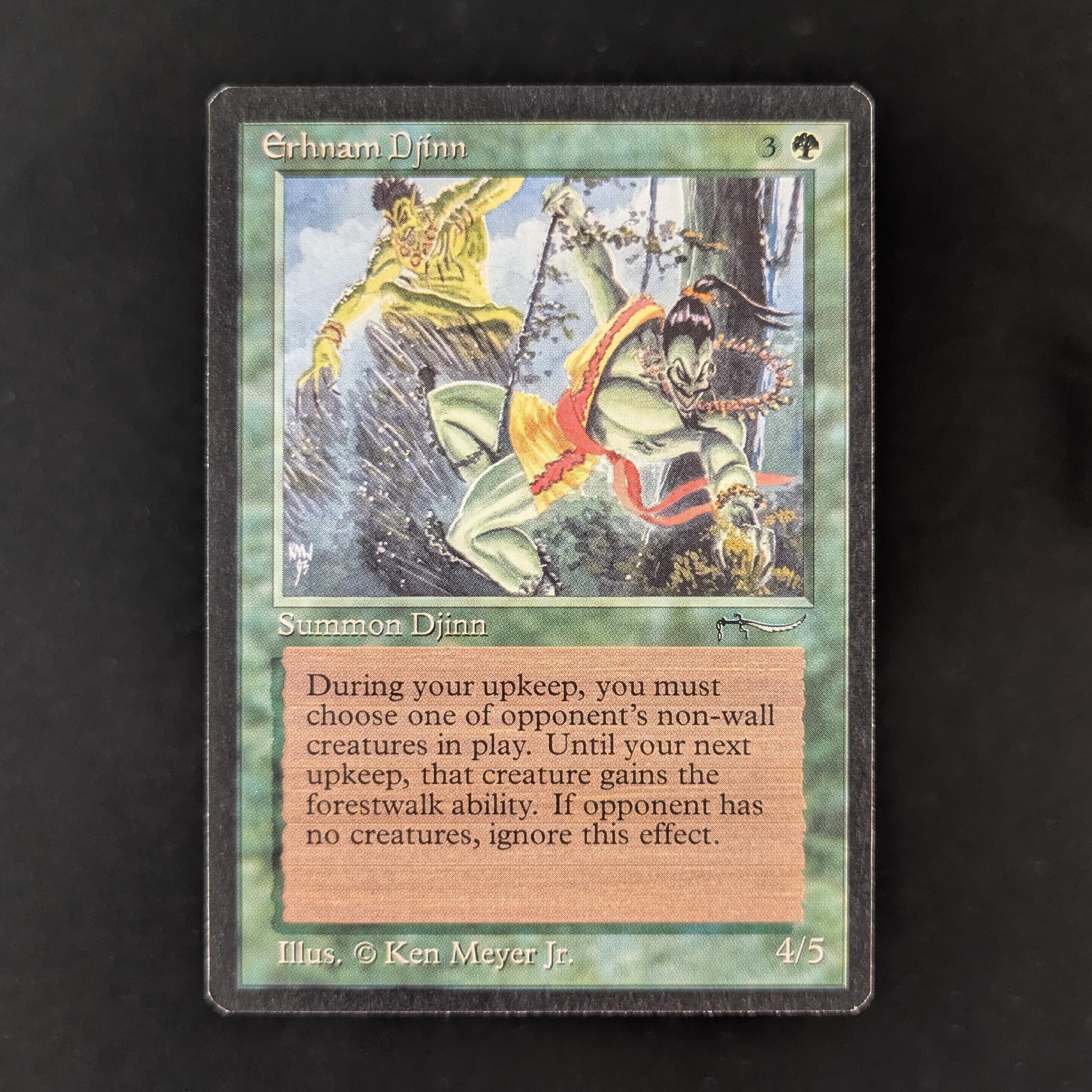 MTG Erthmam Djinn アーナム・ジン　アラビアンナイト　英語 Erhnam Djinn - Arabian Nights