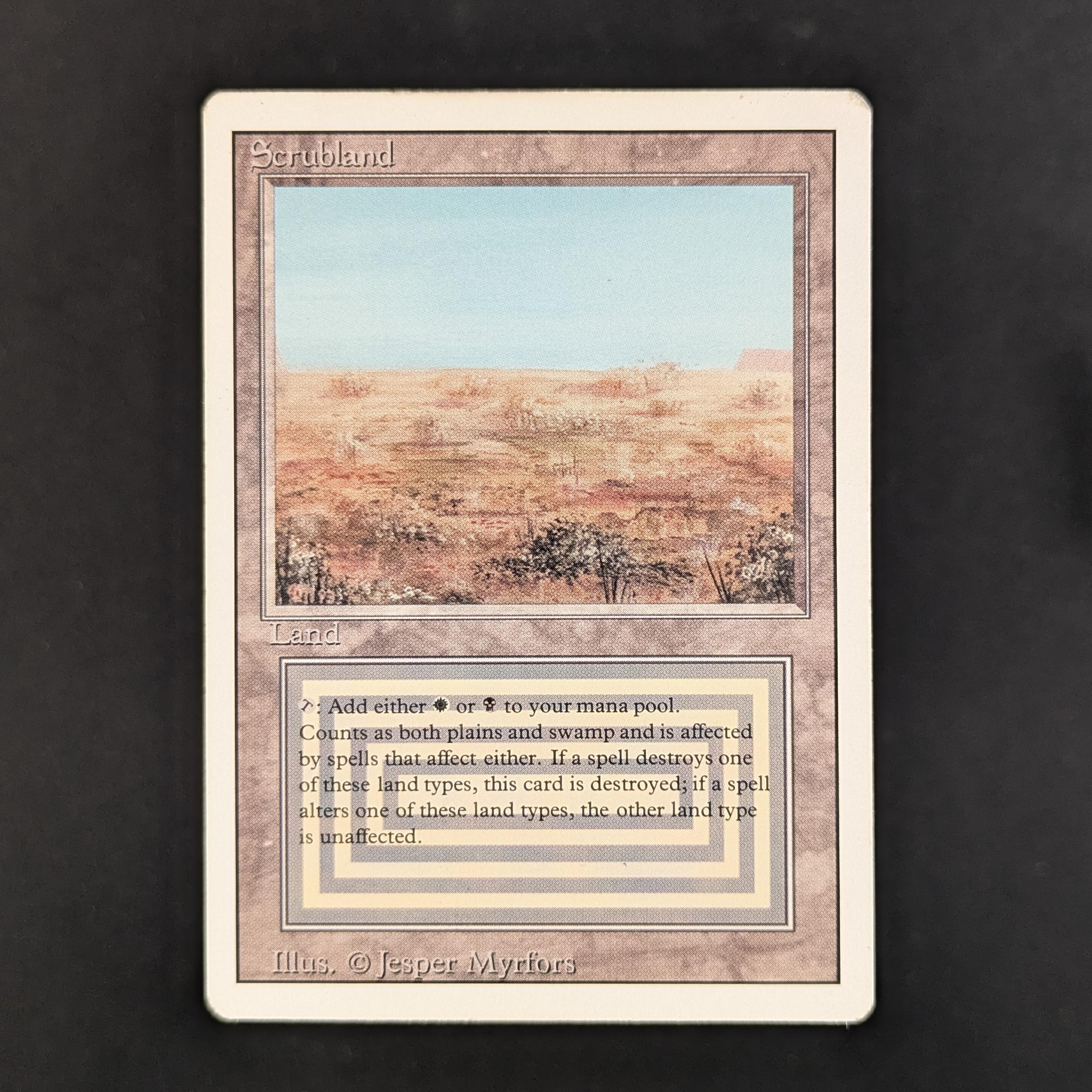 MTG Singles - Scrubland - Revised - PO - INKED - 32510