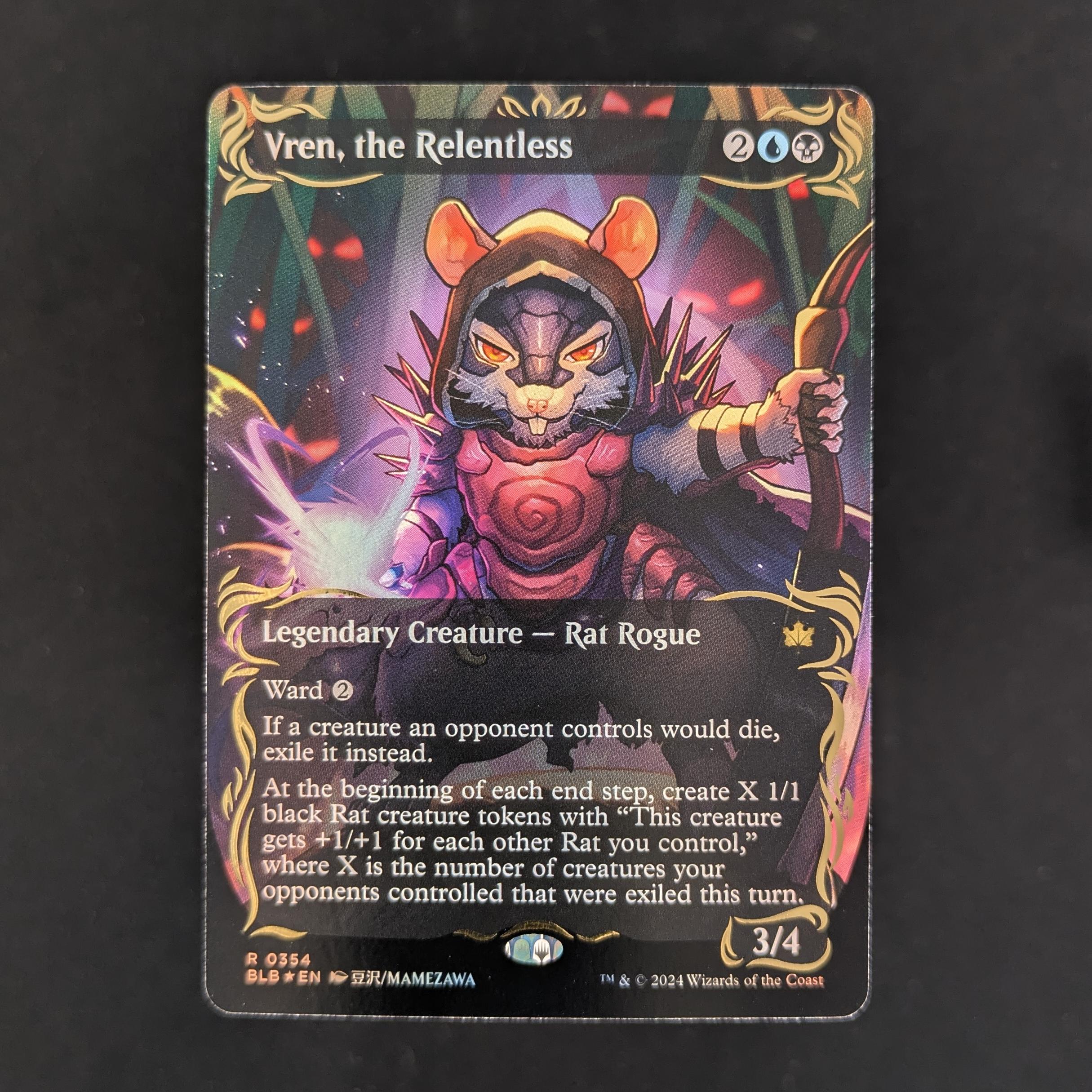 MTG Singles - [FOIL] Vren, the Relentless (Raised Foil) - Bloomburrow: Extras - NM - 