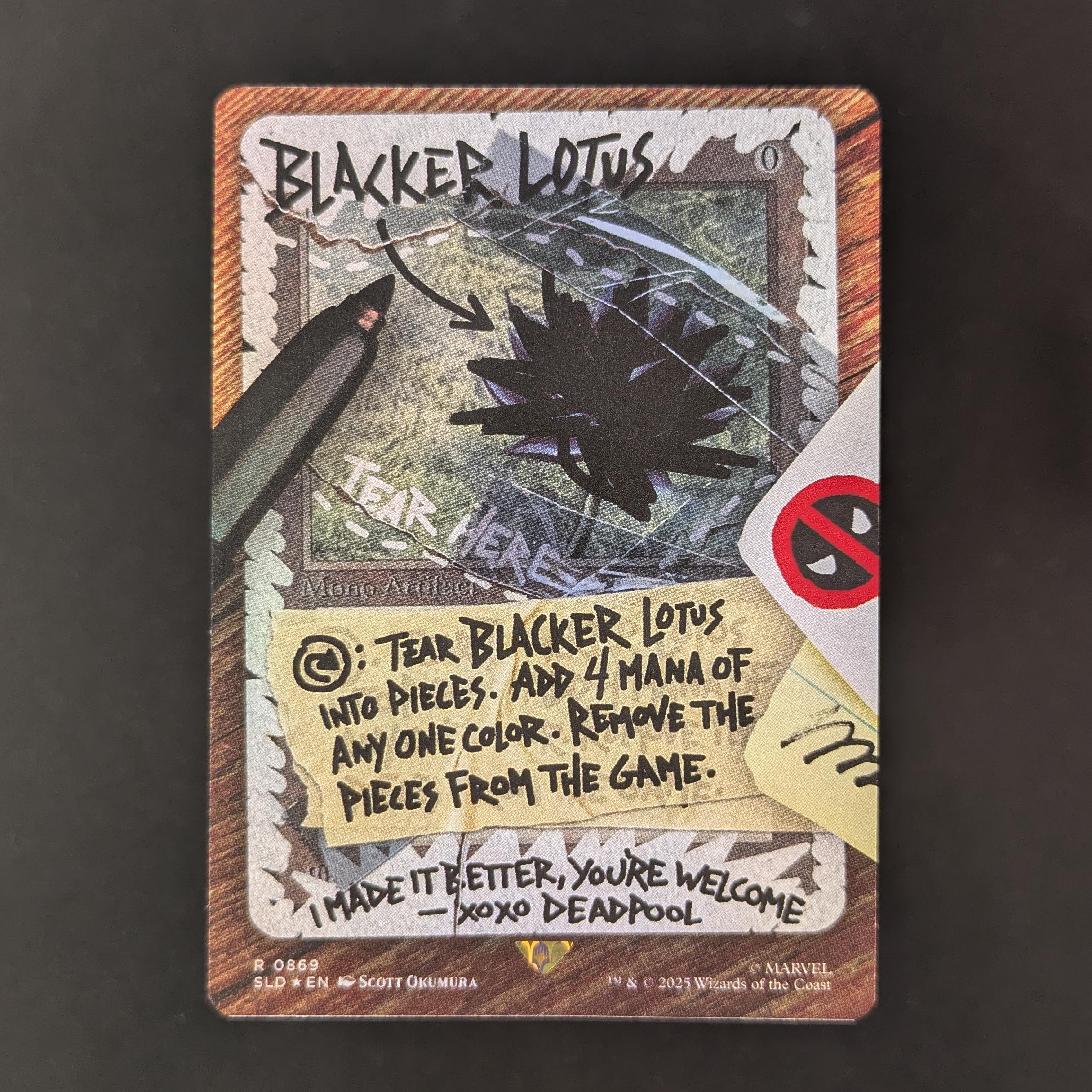 FOIL] Blacker Lotus - Secret Lair Drop Series - NM