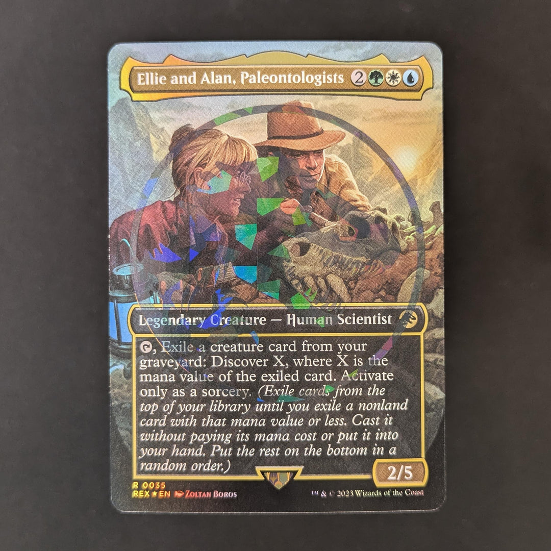 FOIL] Ellie and Alan, Paleontologists (Emblem Foil)