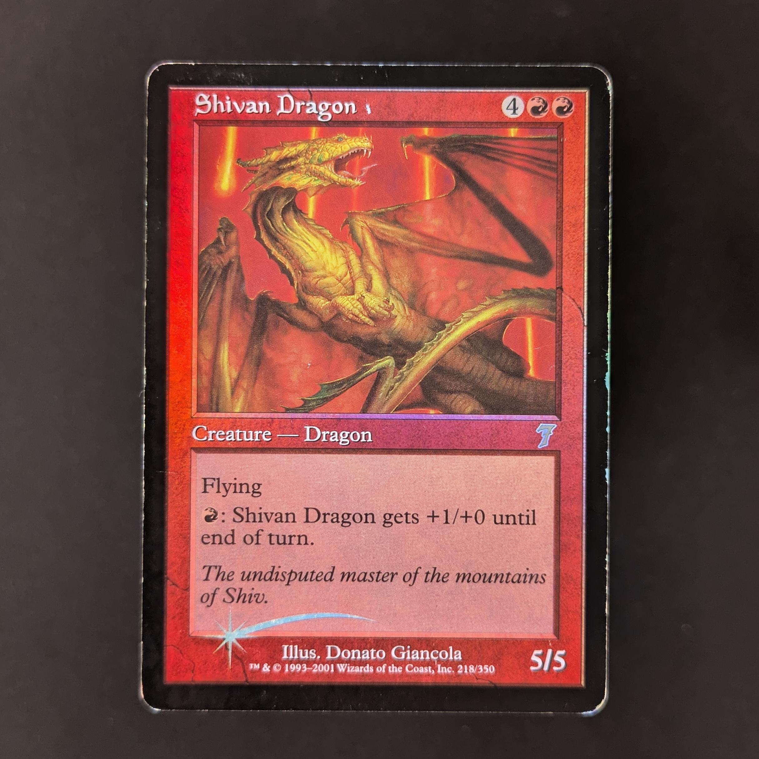 MTG Singles - [FOIL] Shivan Dragon - Seventh Edition - PO - 