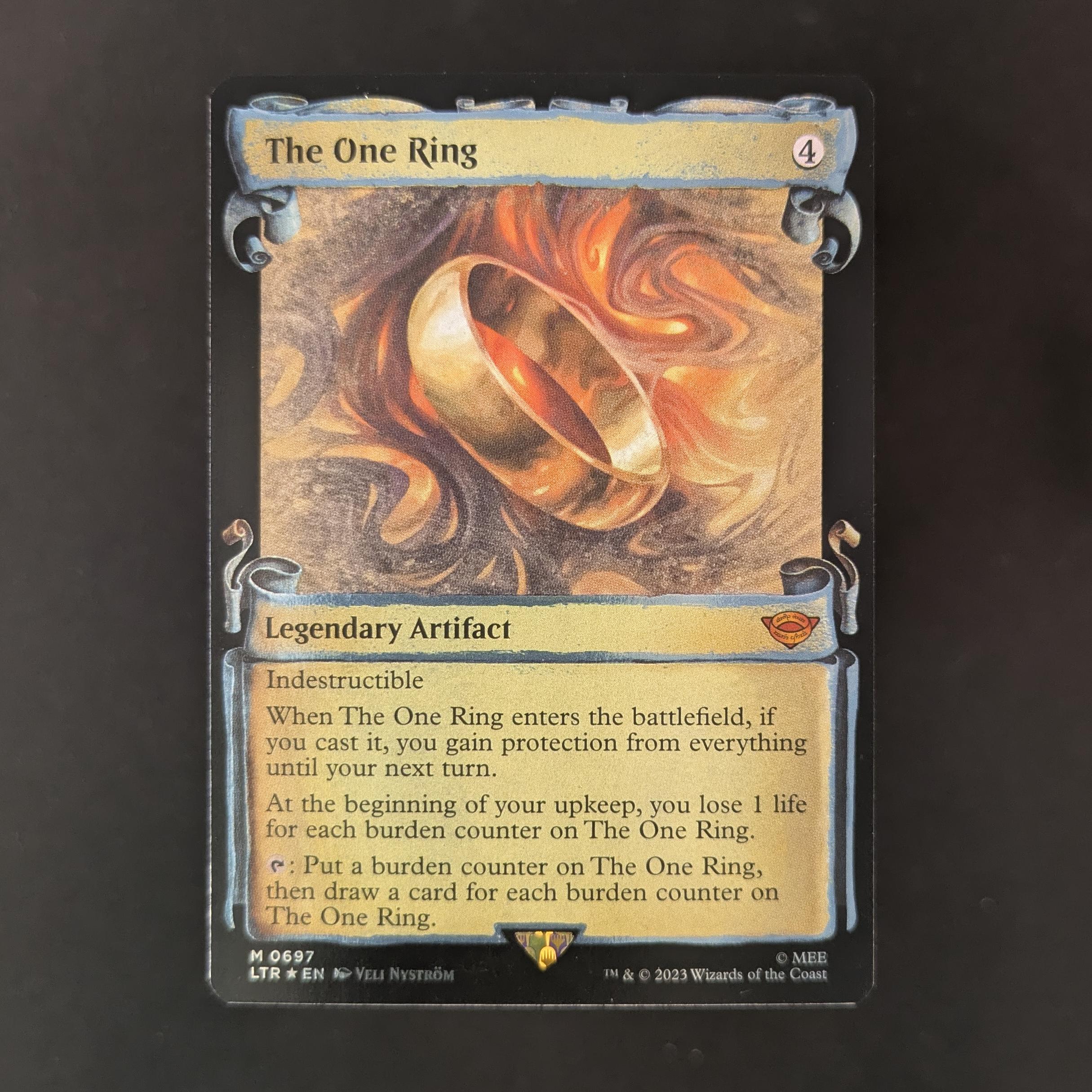 MTG Singles - [FOIL] The One Ring (Silver Foil) - The Lord of the Rings: Tales of Middle-earth Holiday Release - NM - 