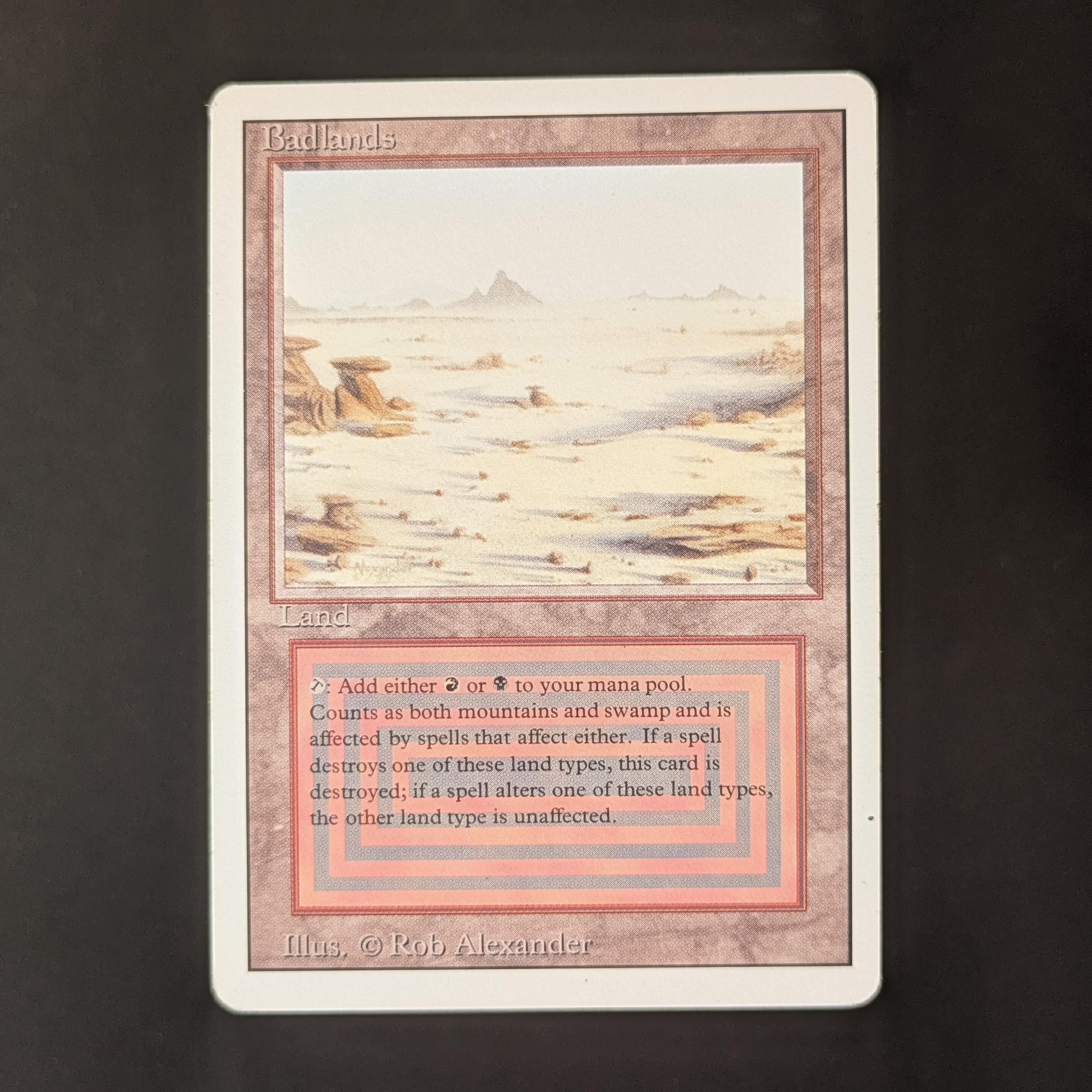 Badlands revised 3ed ドイツ語 デュアルランド MTG Badlands - Revised