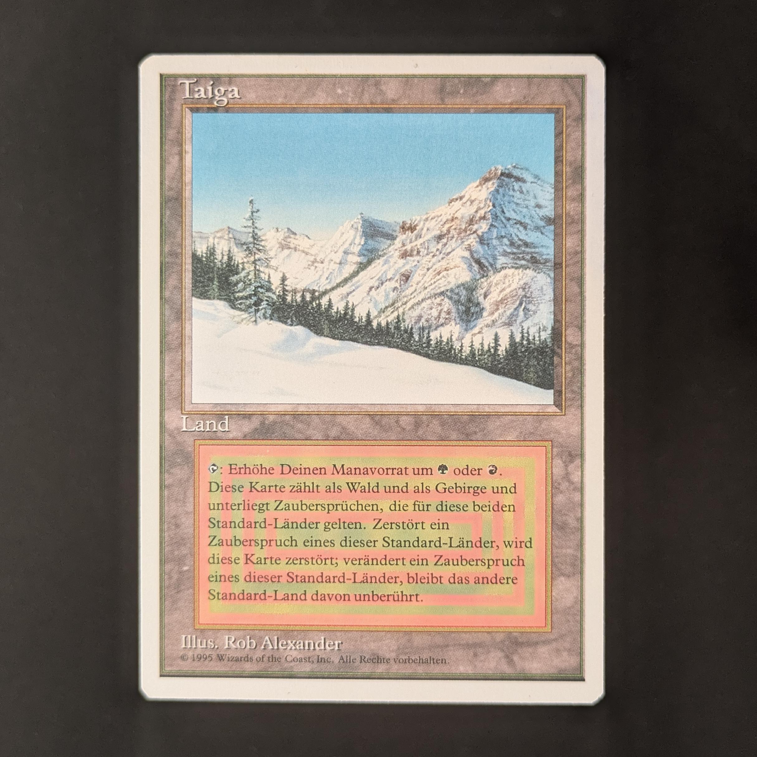 MTG Singles - Taiga - Foreign White Bordered - German - PO - WATERDAMAGE - 32832
