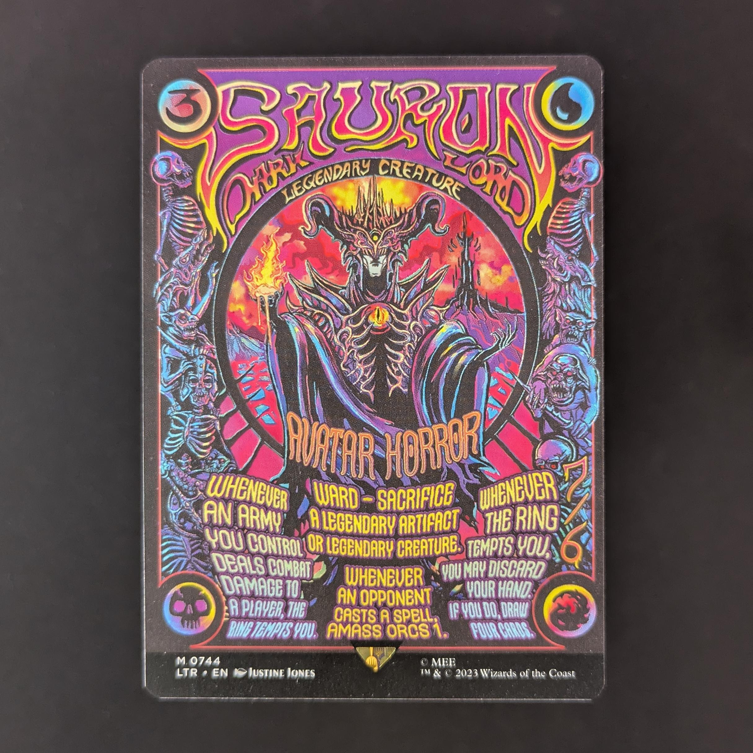 MTG Singles - Sauron, the Dark Lord - The Lord of the Rings: Tales of Middle-earth Holiday Release - NM - 