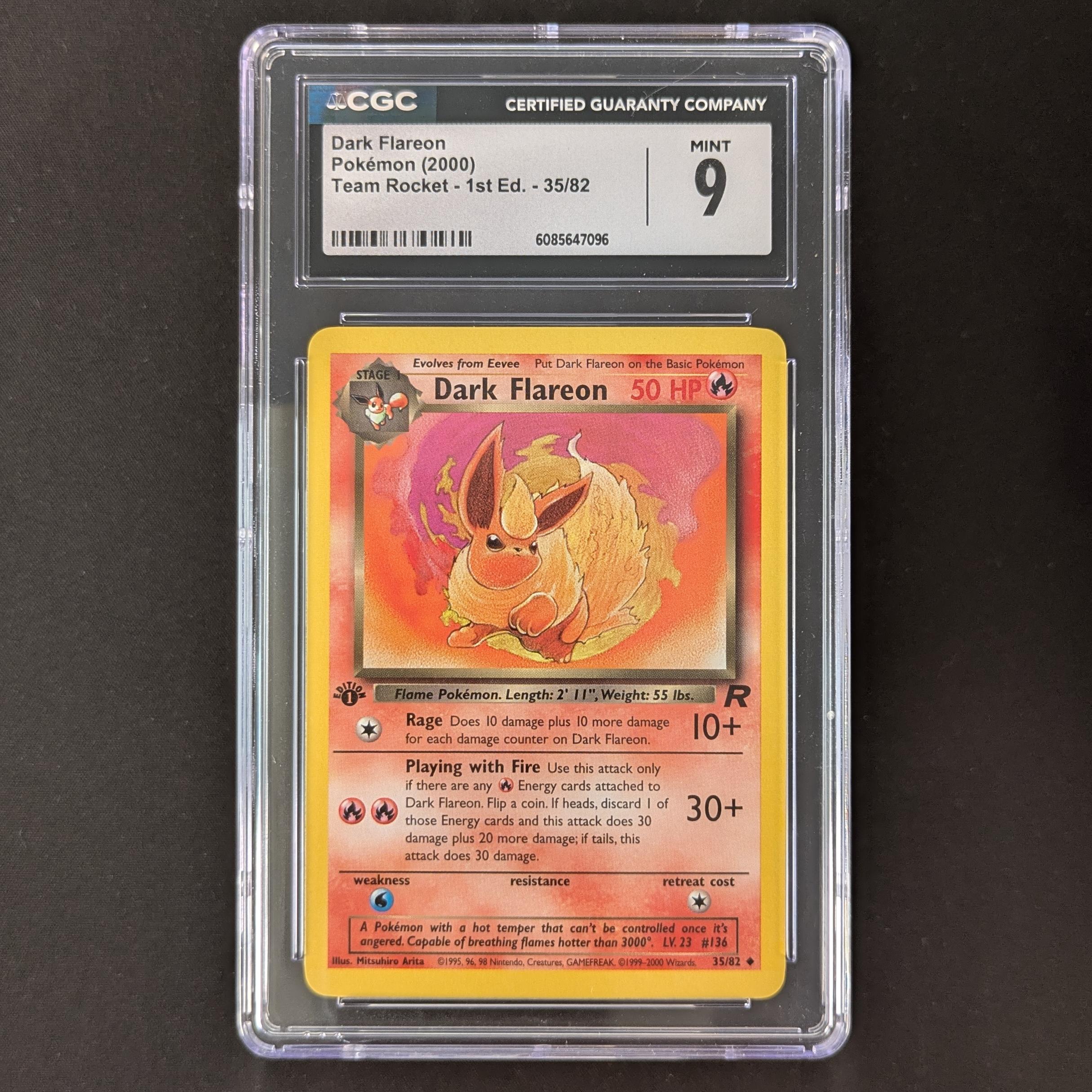  - Dark Flareon - Team Rocket - CGC 9 - 32858