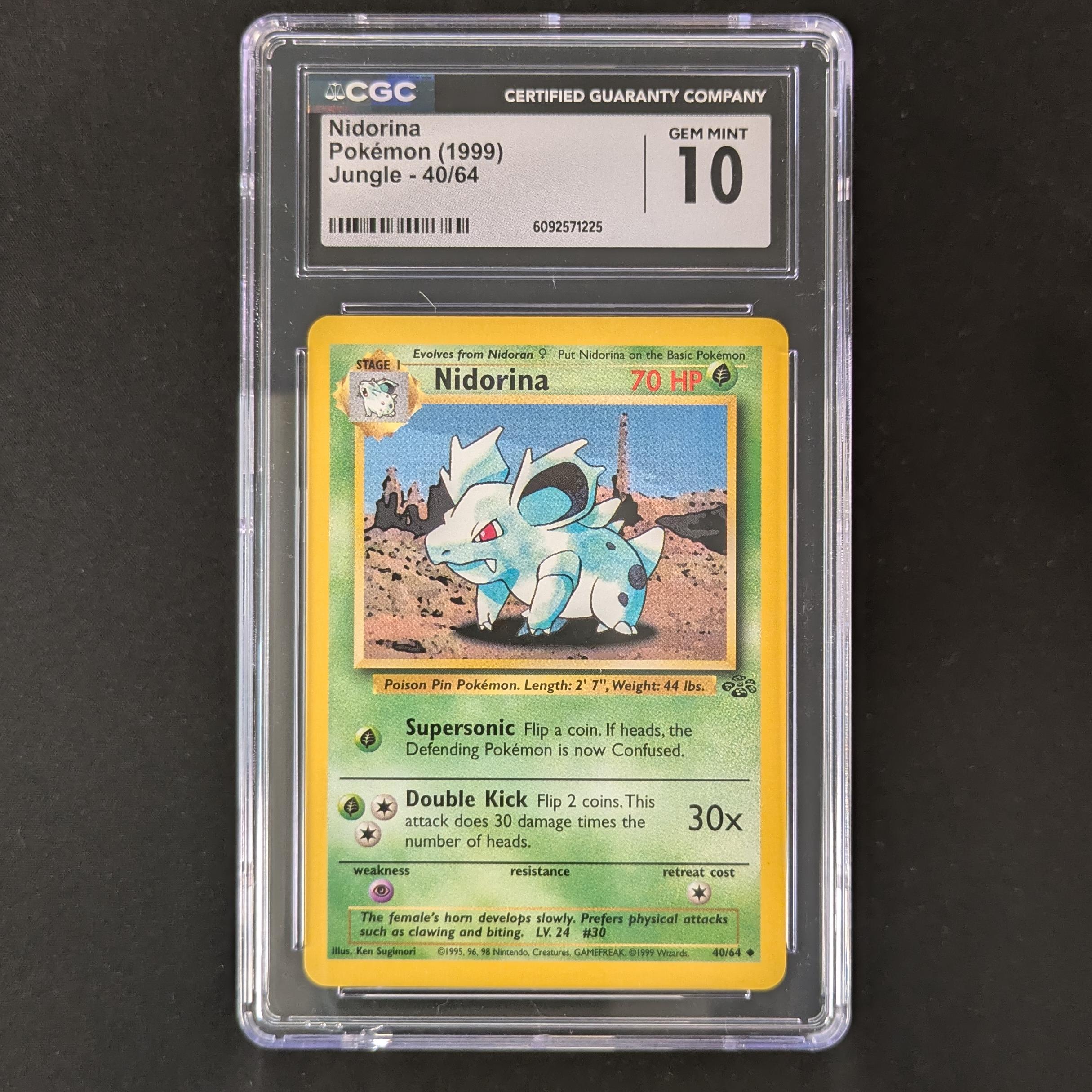  - Nidorina - Jungle - CGC 10 - 32863