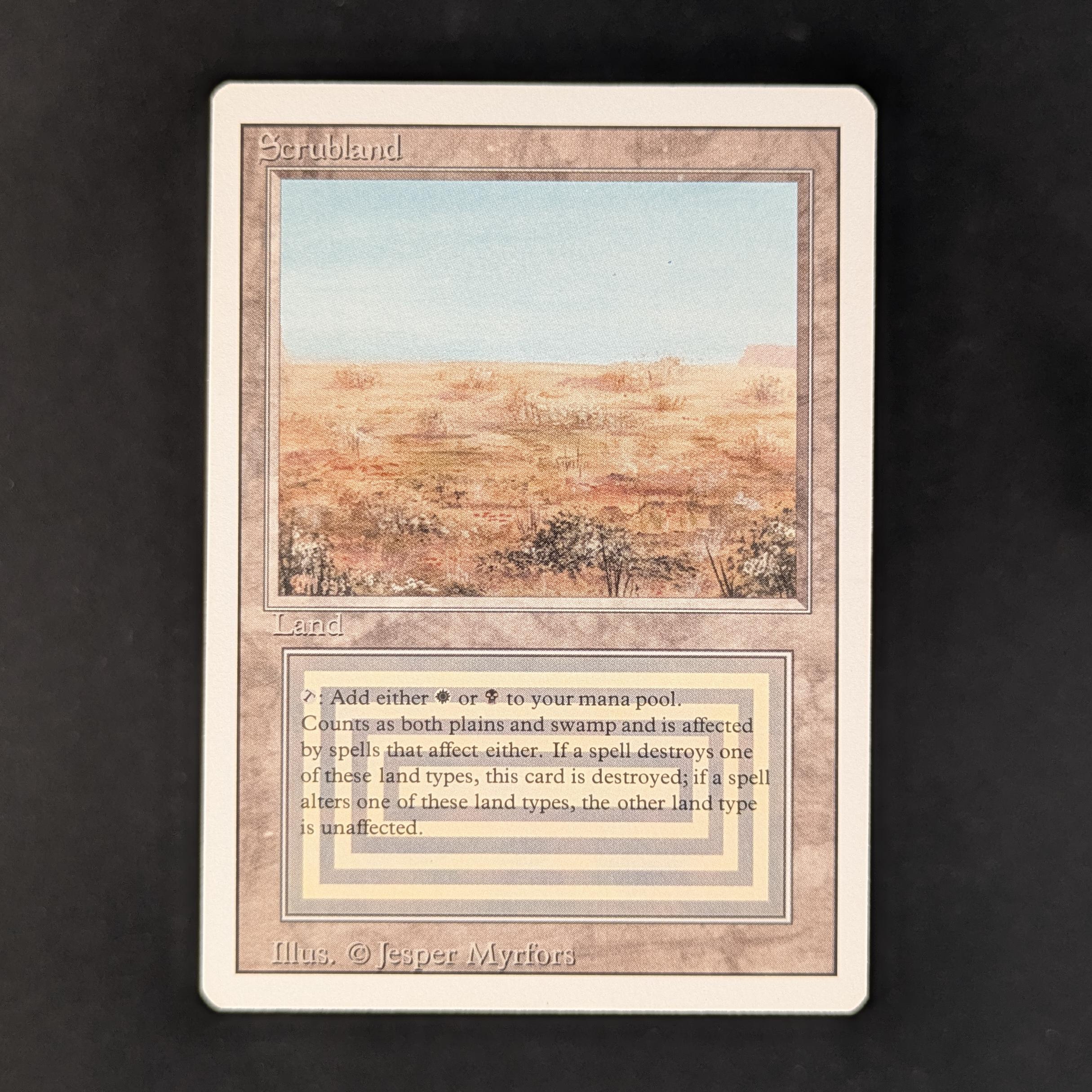 MTG Singles - Scrubland - Revised - GD - PRESSURE MARK - 32881