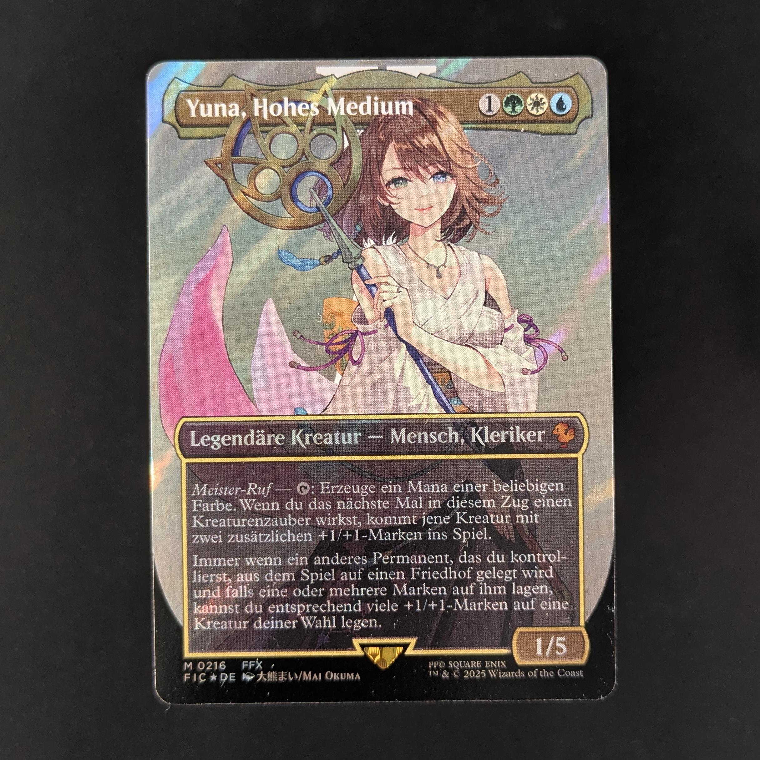 [FOIL] Yuna, Grand Summoner (Surge Foil) - Commander: FINAL FANTASY: Extras - NM