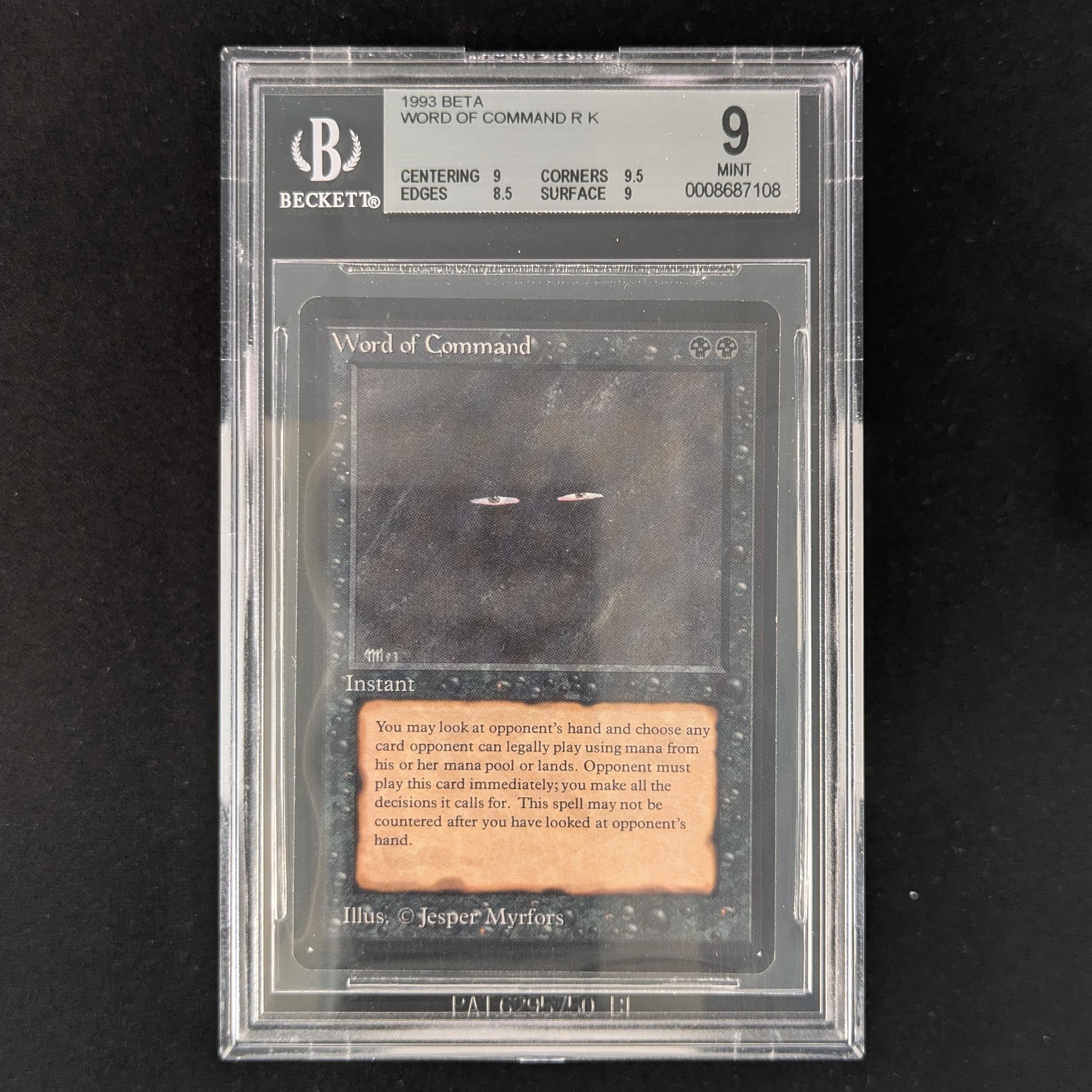 MTG Singles - Word of Command - Beta - BGS 9 - 