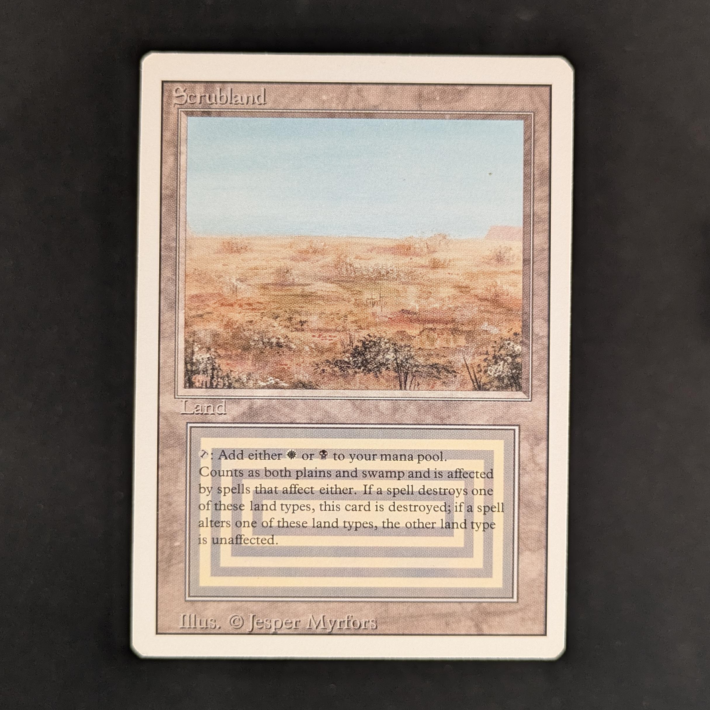 MTG Singles - Scrubland - Revised - EX - 32983