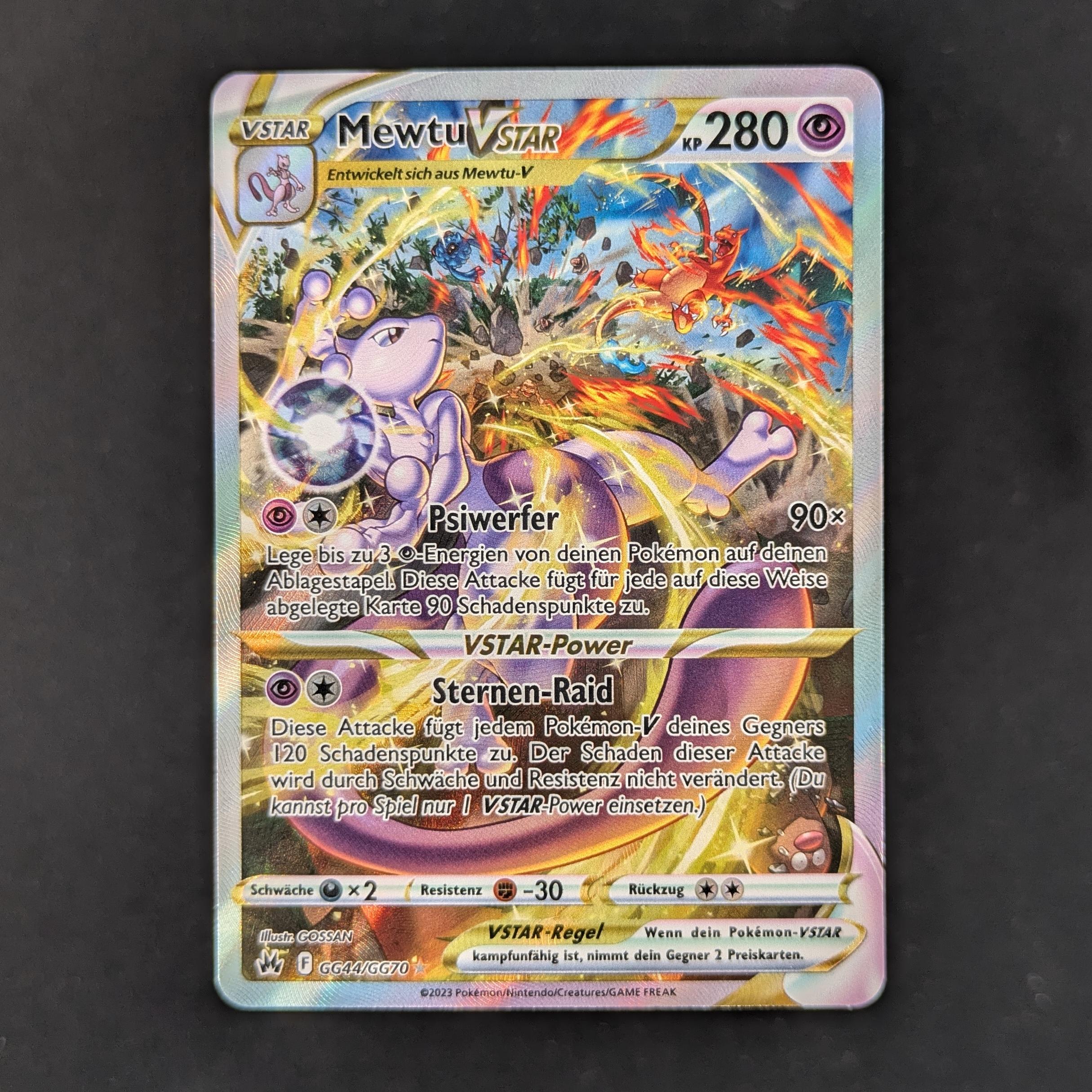 Mewtwo VSTAR (CRZ GG44) - Crown Zenith - German - NM