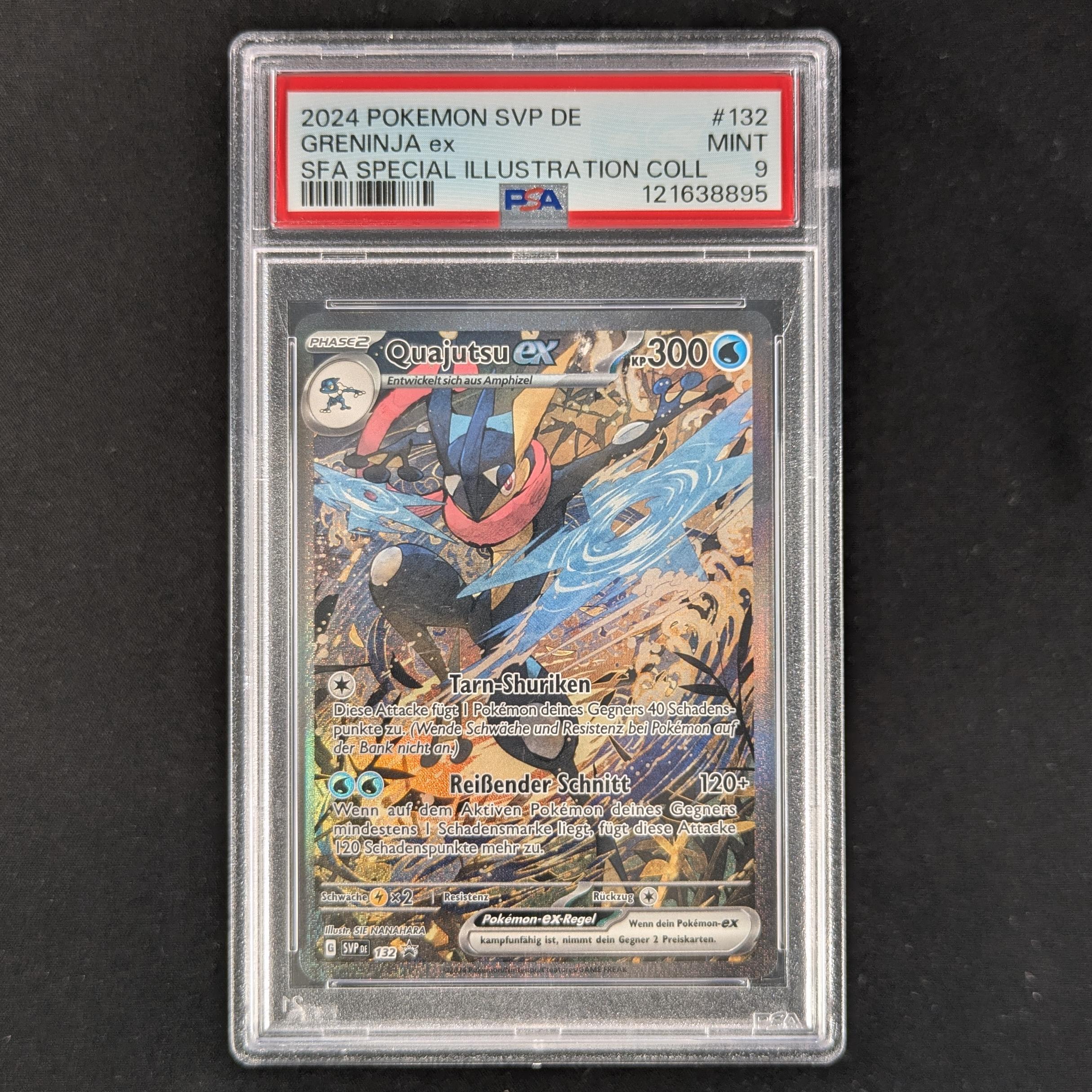 PTCG Singles - Greninja ex (SVP 132) - SV Black Star Promos - PSA 9 - 