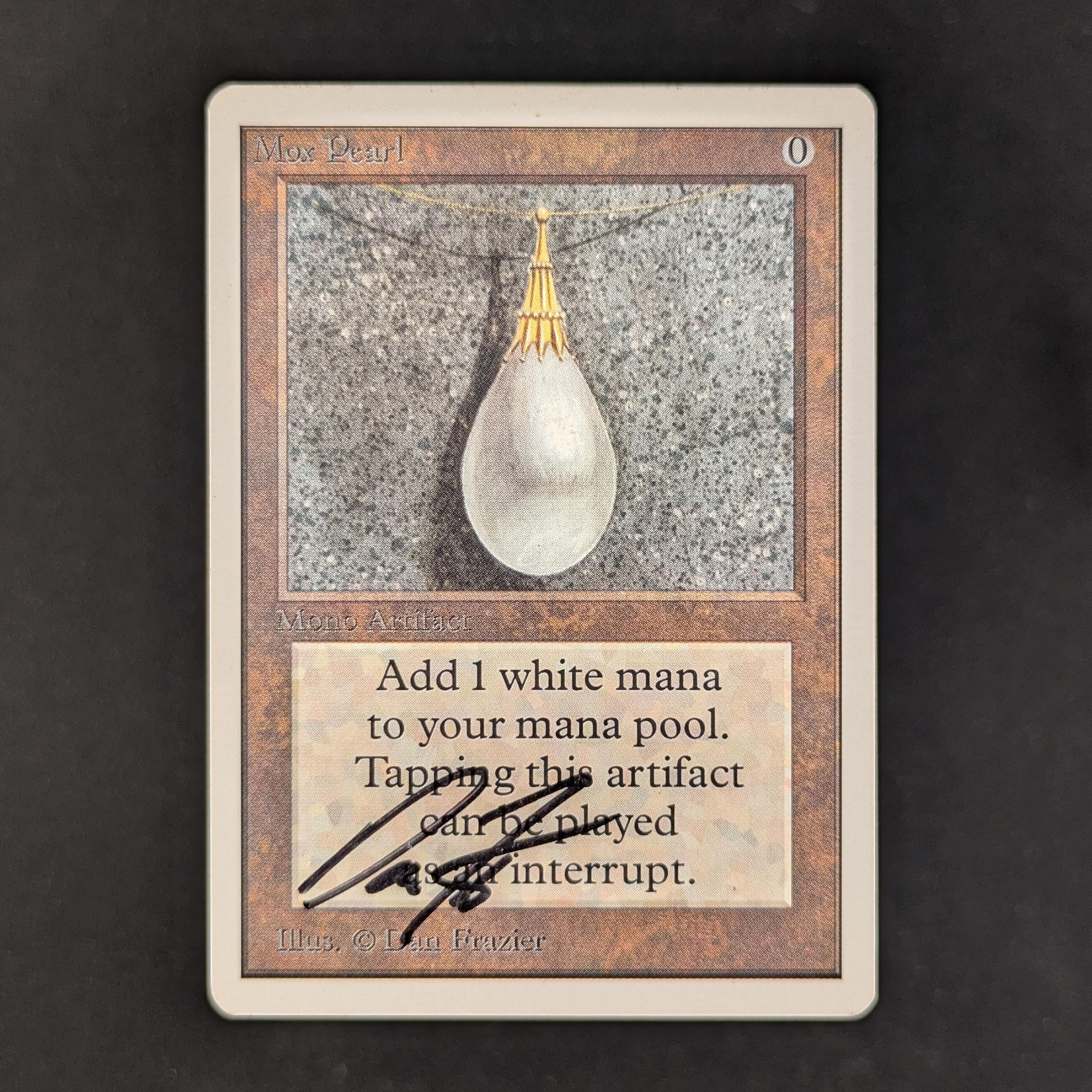 MTG Singles - Mox Pearl - Unlimited - PL - SIGNED, INKED - 33061