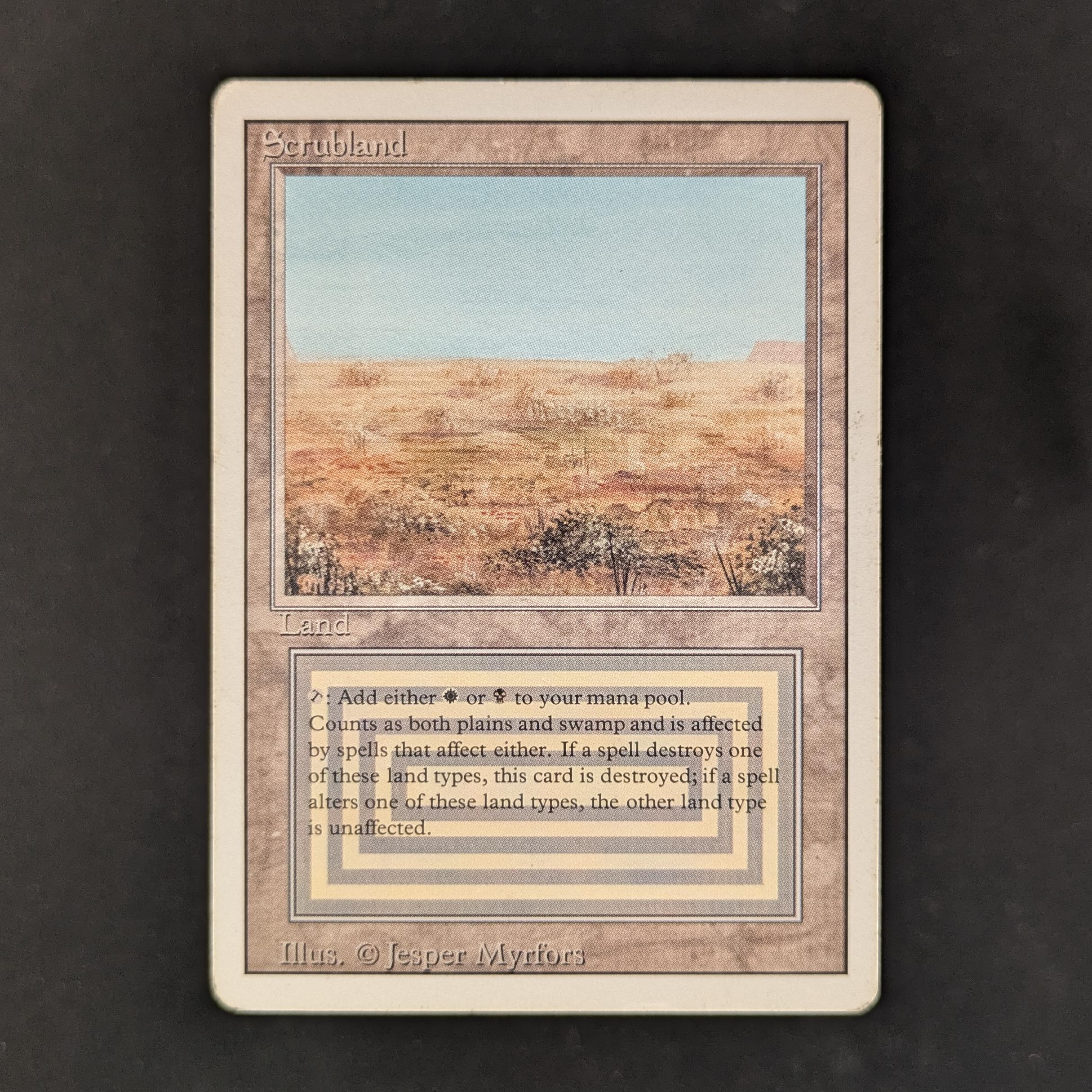 MTG Singles - Scrubland - Revised - LP - 33103