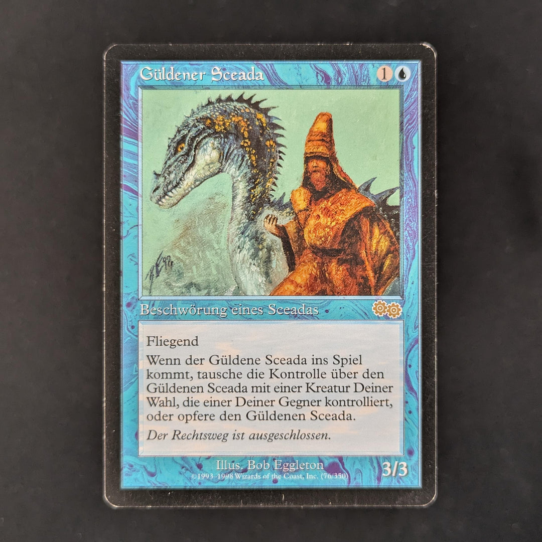 mtg gilded cards Gilded Drake - Urza's Saga - German - GD