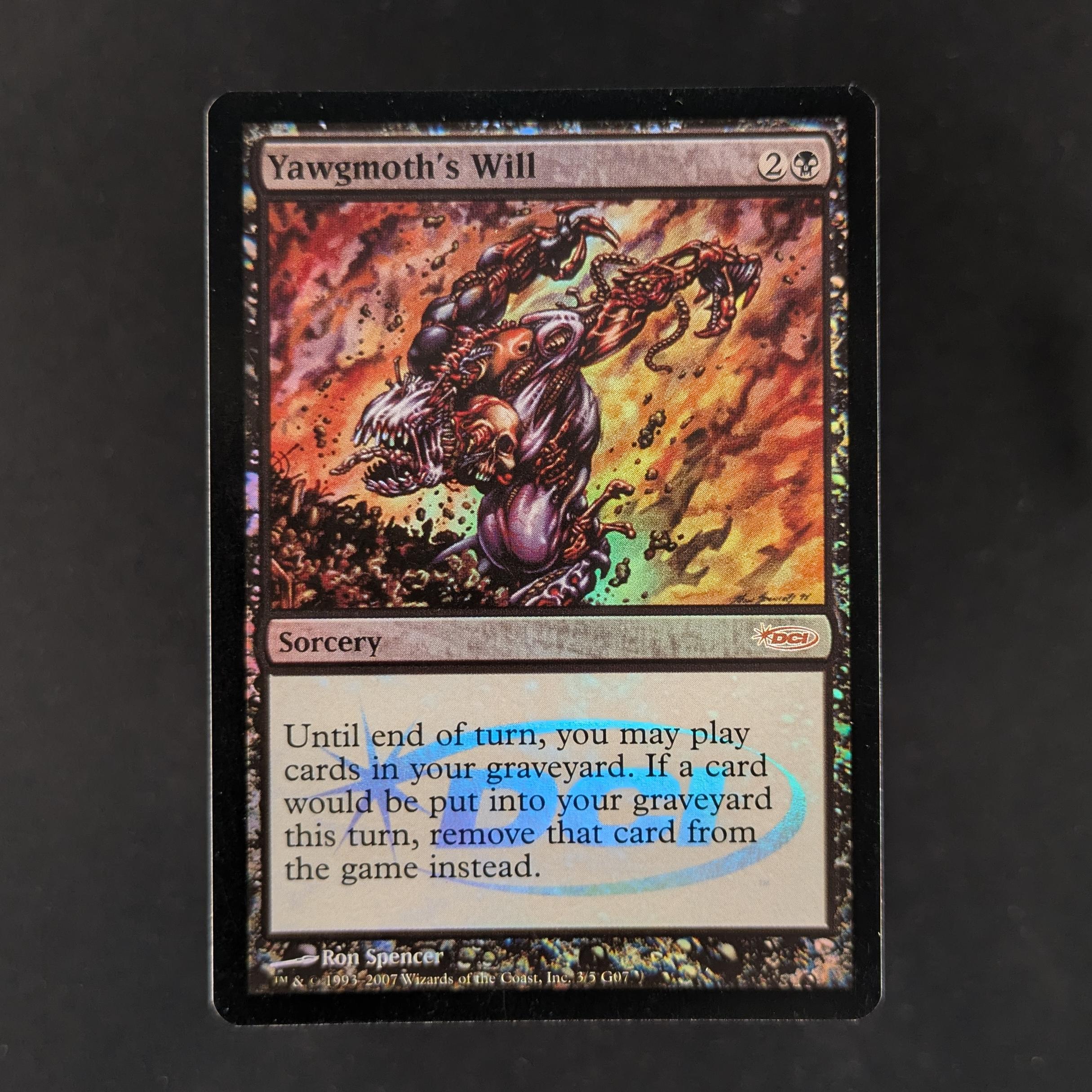 [FOIL] Yawgmoth's Will - Judge Rewards Promos - EX