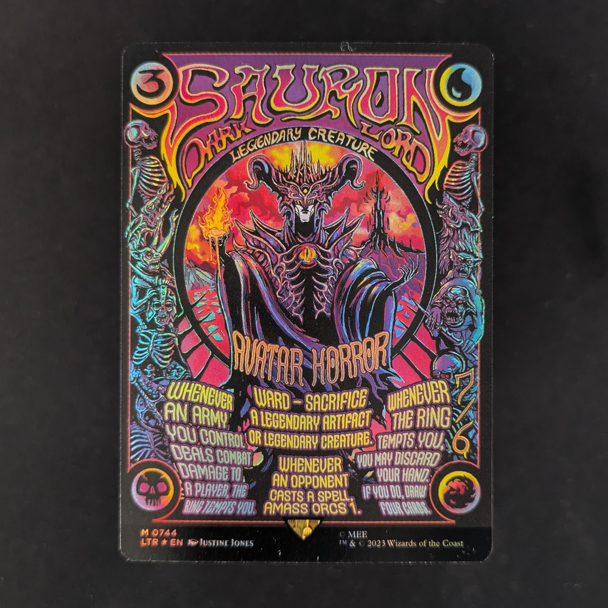 [FOIL] Sauron, the Dark Lord - The Lord of the Rings: Tales of Middle-earth Holiday Release - NM