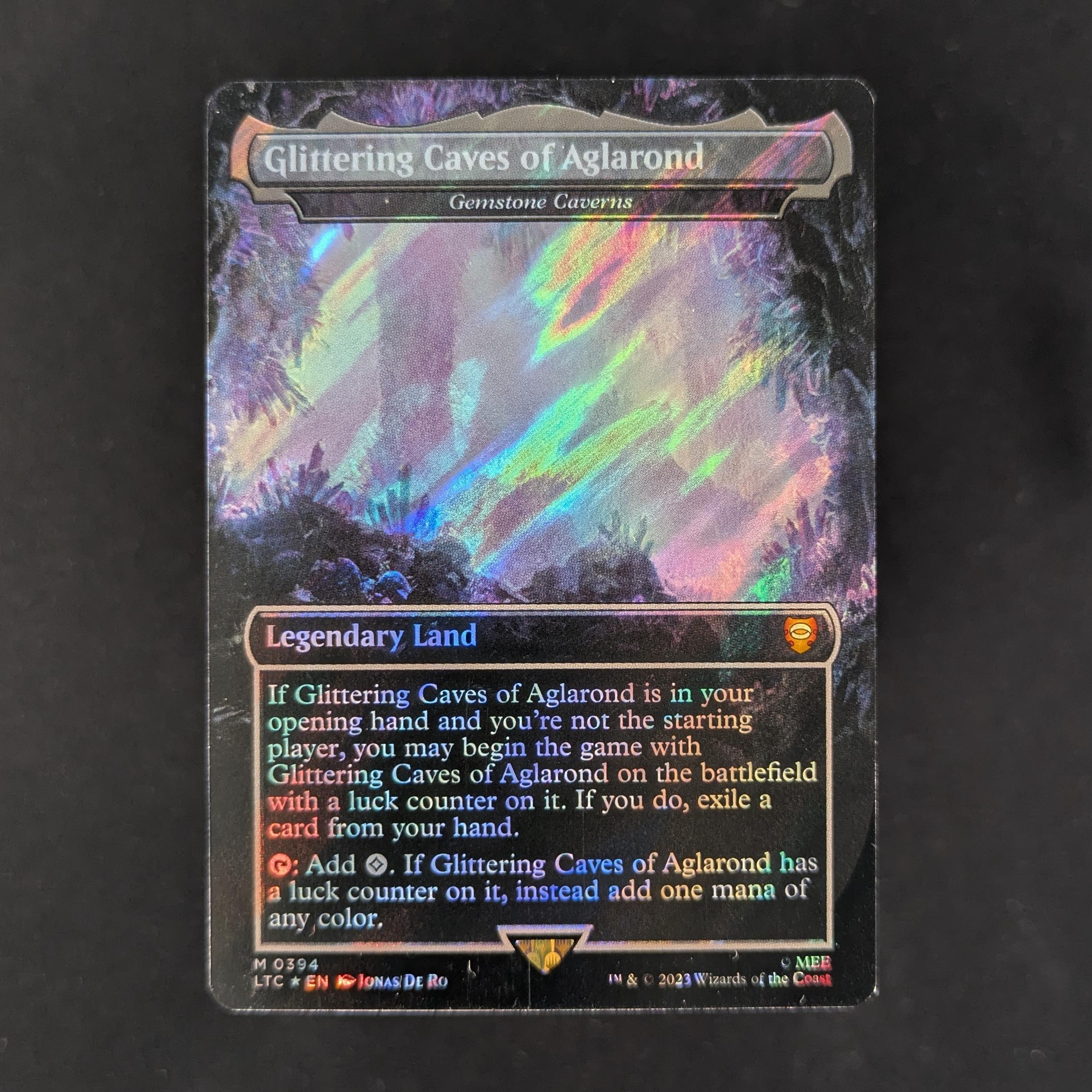 [FOIL] Gemstone Caverns - Commander: The Lord of the Rings: Tales of Middle-earth: Extras - NM